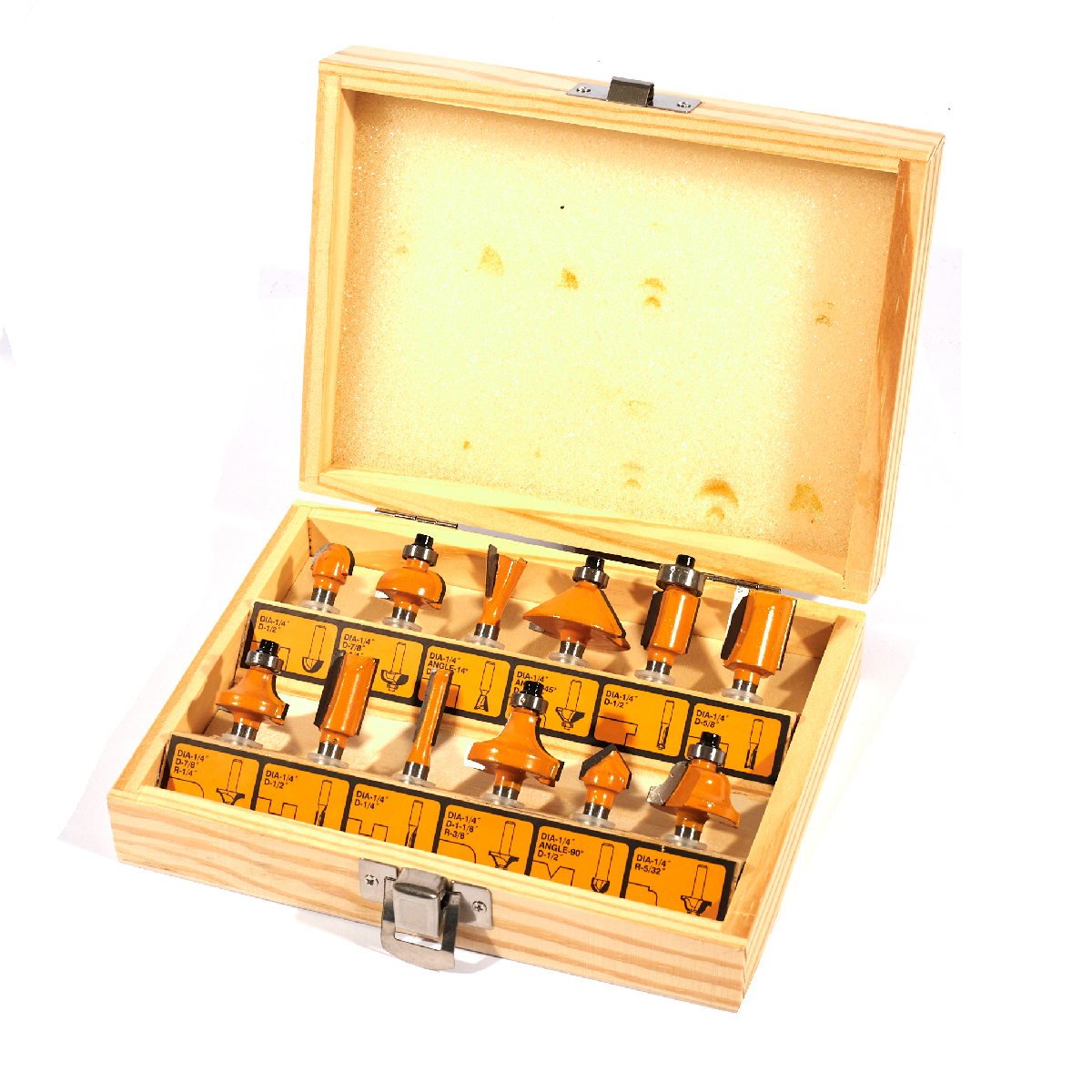 ชุดดอกเร้าเตอร์ 12PCS ก้าน 1/4" INGCO รุ่น AKRT12141 ราคา ฿582