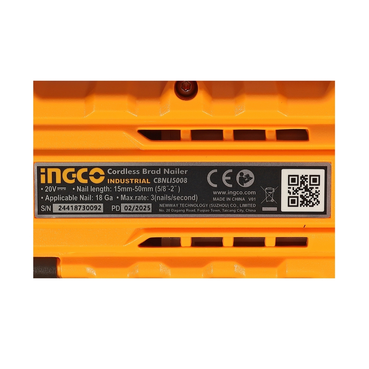 เครื่องยิงตะปู F15-F50 -ชุด 2.0AH*1 20V INGCO รุ่น CBNLI5008 รูปที่ 5