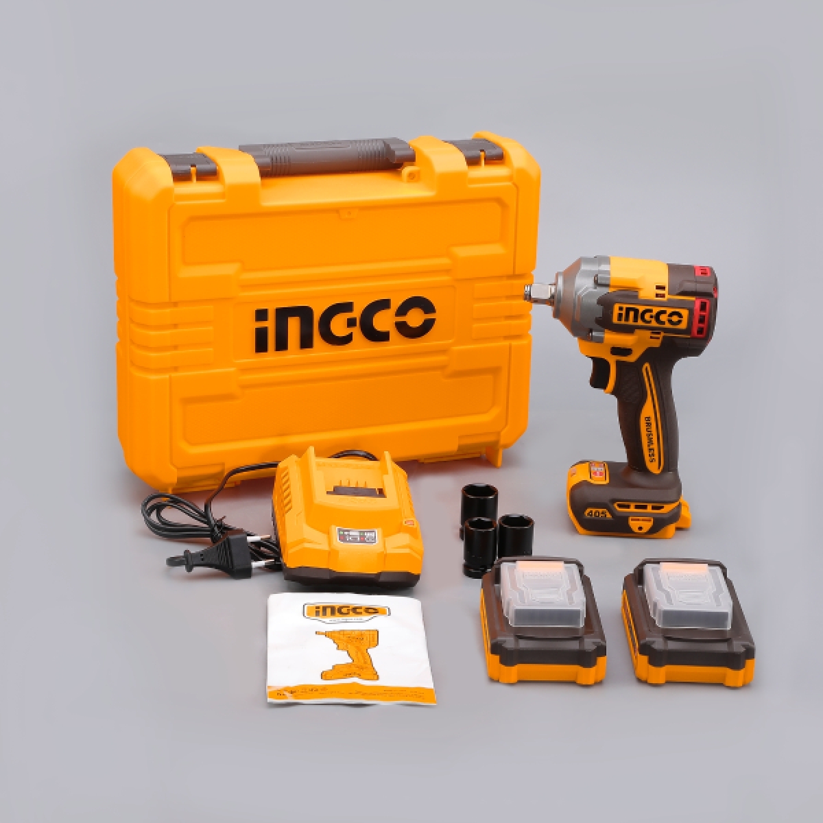 บล็อกไร้สาย 405N.M-ชุดแบต 2.0AH*2 20V-BL INGCO รุ่น CIWLI2045 รูปที่ 5