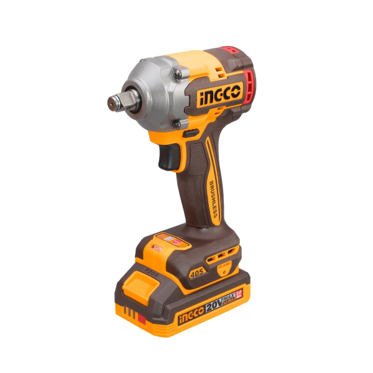 บล็อกไร้สาย 405N.M-ชุดแบต 2.0AH*2 20V-BL INGCO รุ่น CIWLI2045 รูปที่ 2