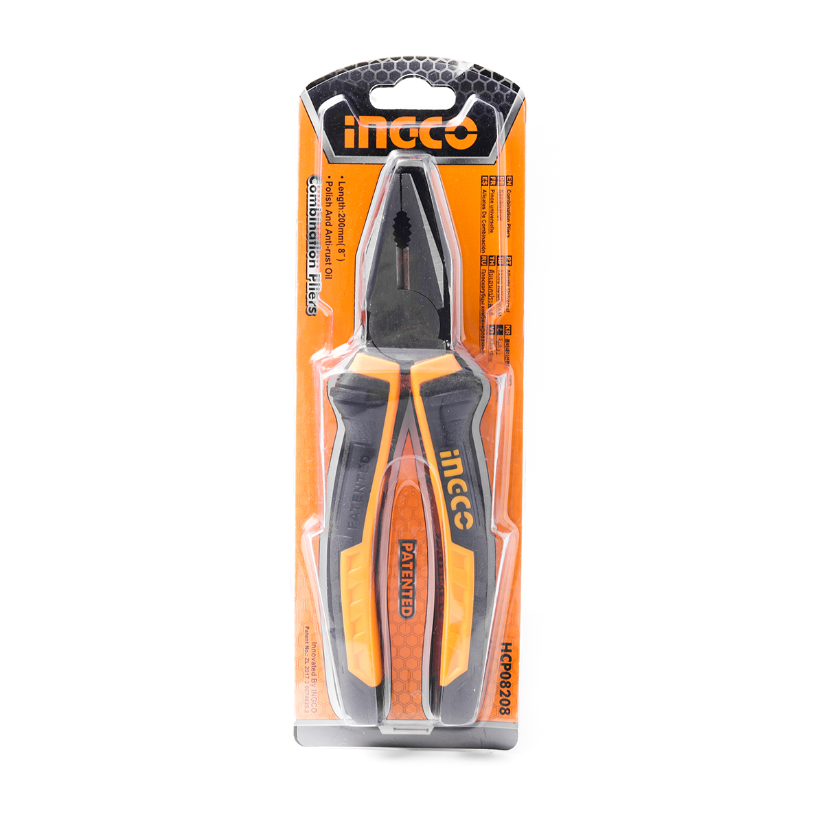 คีมปากจิ้งจก 8"(200 มม.) CARBON INGCO รุ่น HCP08208 รูปที่ 4