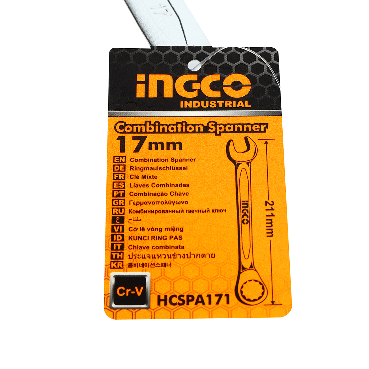 ประแจแหวนข้างปากตาย เบอร์ 17 INGCO รุ่น HCSPA171 รูปที่ 4