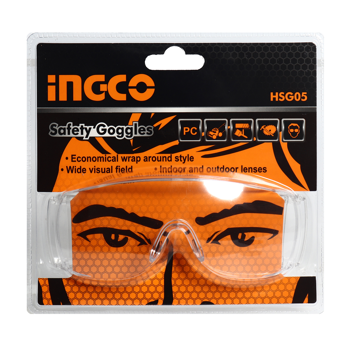 แว่นตานิรภัย INGCO รุ่น HSG05 ราคา ฿58.2