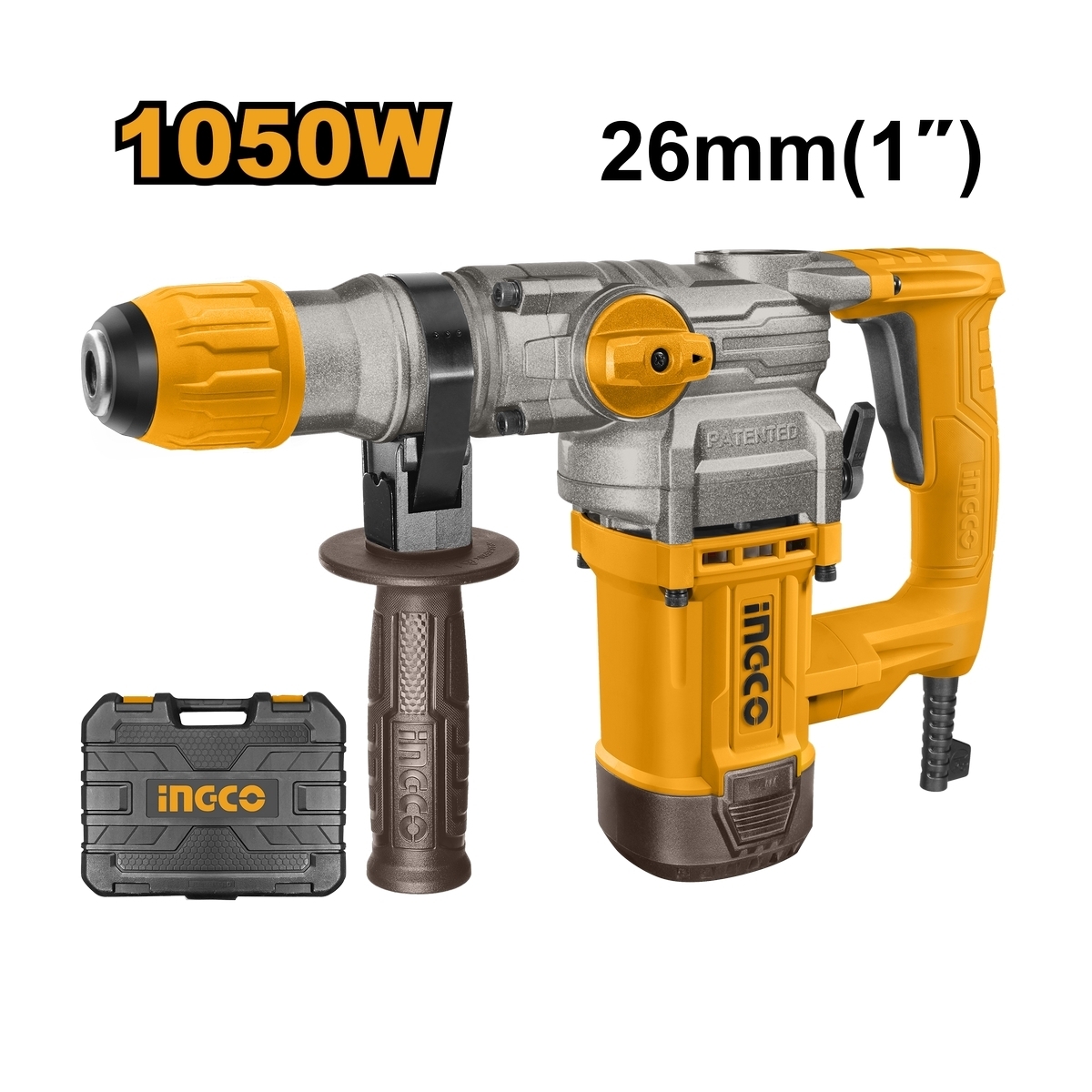 สว่านโรตารี่ ไฟฟ้า 26MM - 1,050W 220V INGCO รุ่น RH10506 ราคา ฿2,328