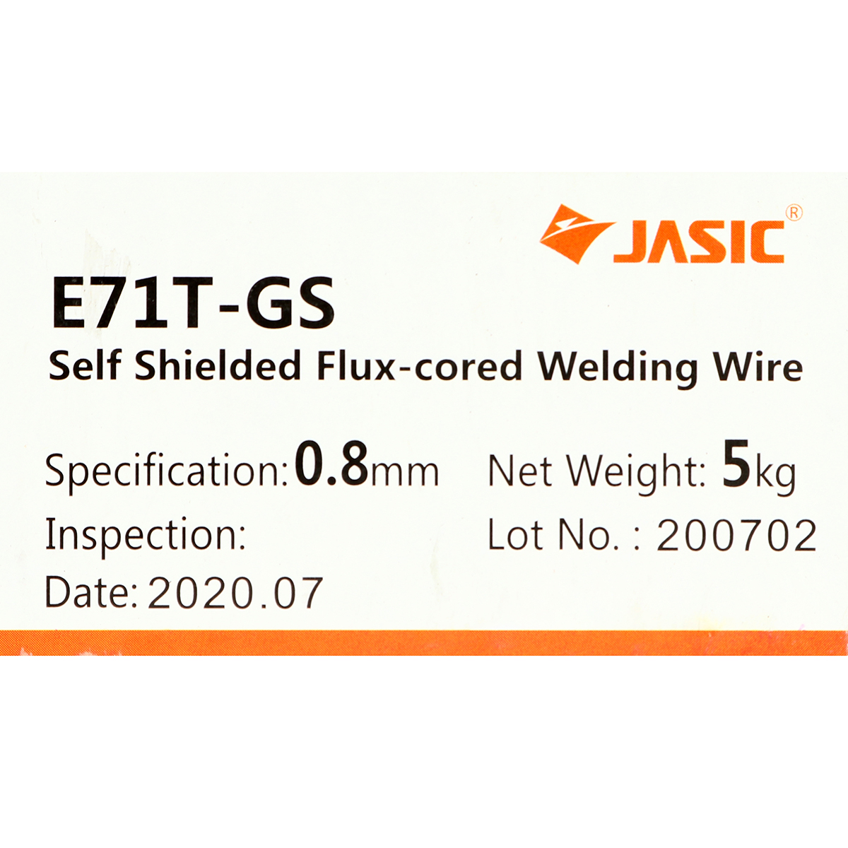 ลวด MIG E71T-GS /0.8MM* (5KG) ไม่ใช้แก๊ส JASIC รุ่น 0160 รูปที่ 3