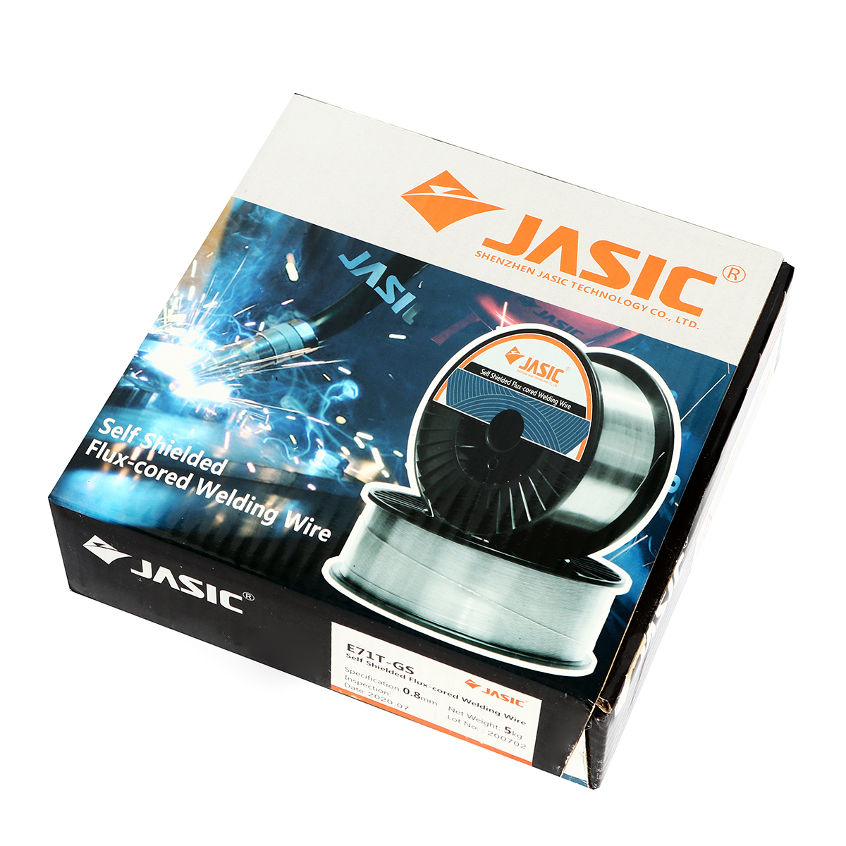 ลวด MIG E71T-GS /0.8MM* (5KG) ไม่ใช้แก๊ส JASIC รุ่น 0160 รูปที่ 2