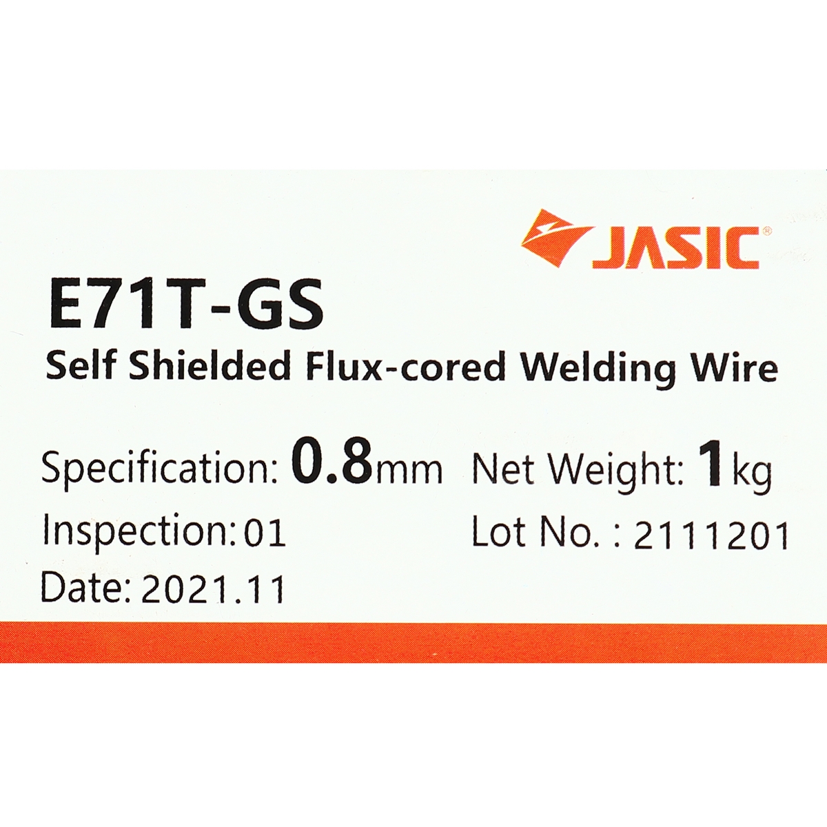 ลวด MIG E71T-GS /0.8MM /1KG ไม่ใช้แก๊ส JASIC รุ่น 0195 รูปที่ 4