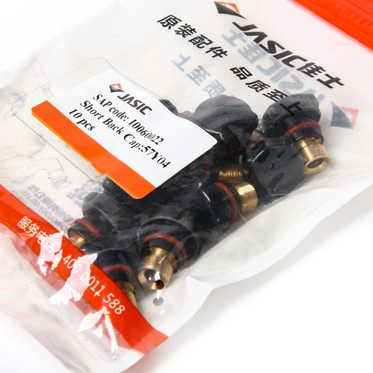 JASIC WP26 Short Back Cap TIG (10PCS/PAC), Model 10060022 photo 2