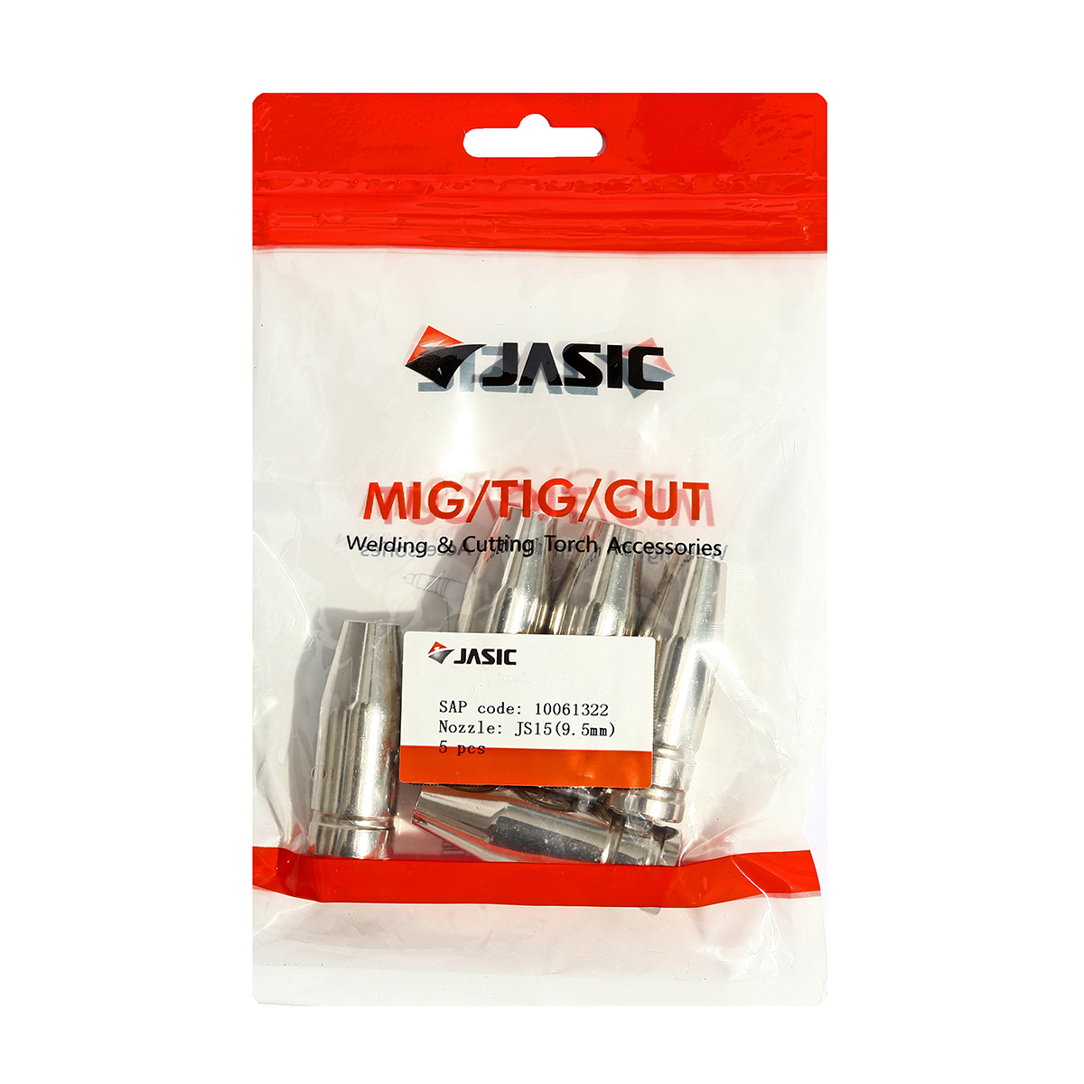 15AK NOZZLE 9.5MM(5PCS/PAC) JASIC รุ่น 10061322 ราคา ฿330