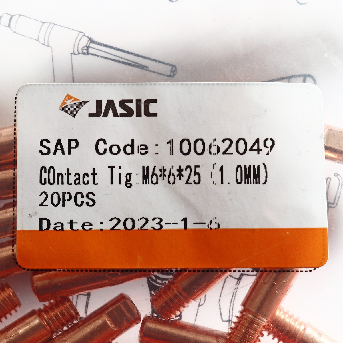 15AK คอนแทกทิพ M6X25 (1.0MM)(20PCS/PAC) JASIC รุ่น 10062049 รูปที่ 4