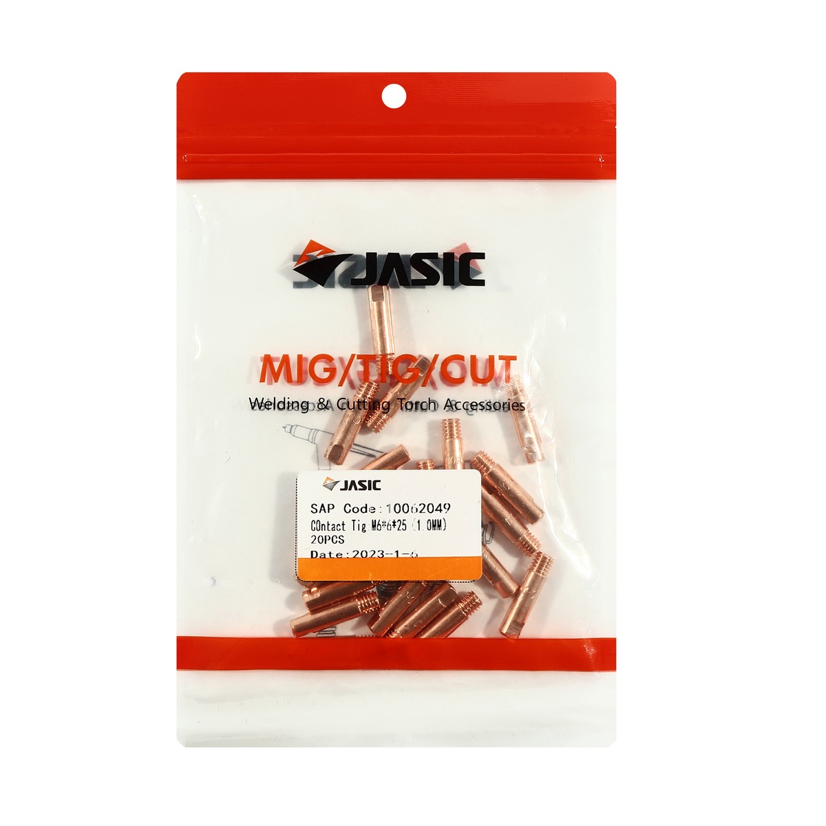 15AK คอนแทกทิพ M6X25 (1.0MM)(20PCS/PAC) JASIC รุ่น 10062049 ราคา ฿288