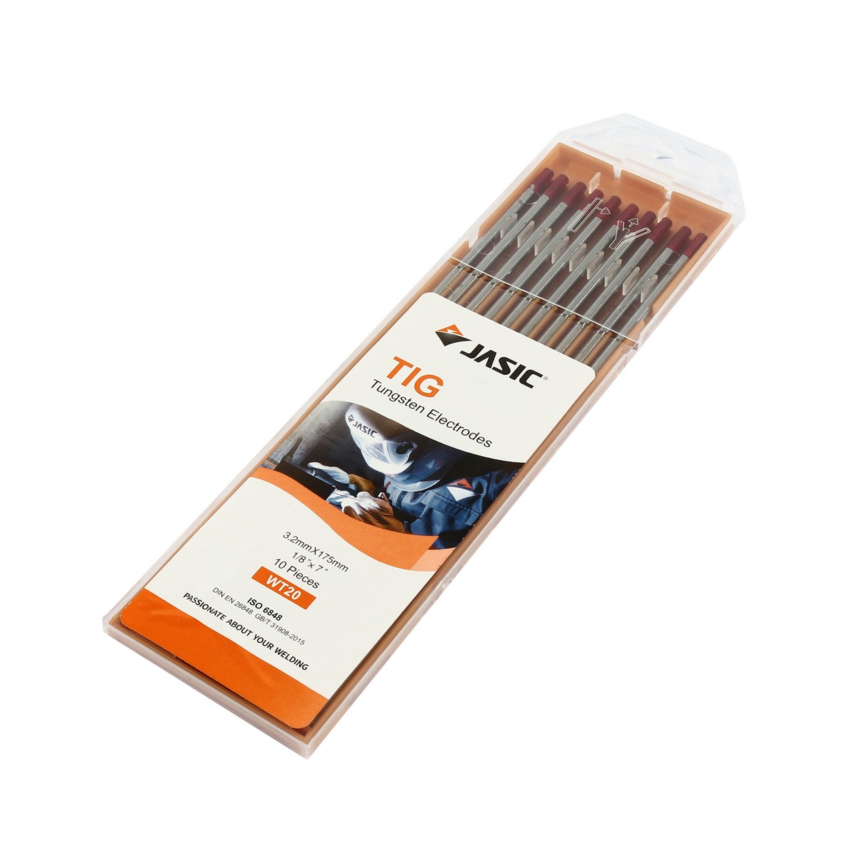 ลวดทังสเตนสีแดง (WT20) 3.2MM(10PCS/1PAC) JASIC รุ่น 10080372 ราคา ฿4,668