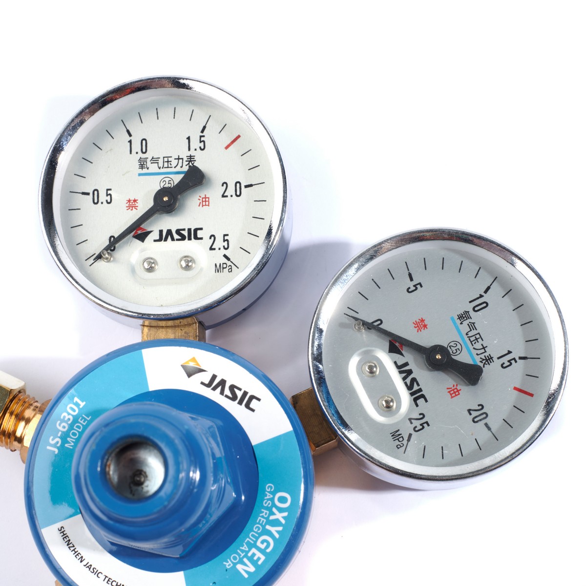 JASIC Oxygen Pressure Gauge JS6301, Model 10086567 photo 3