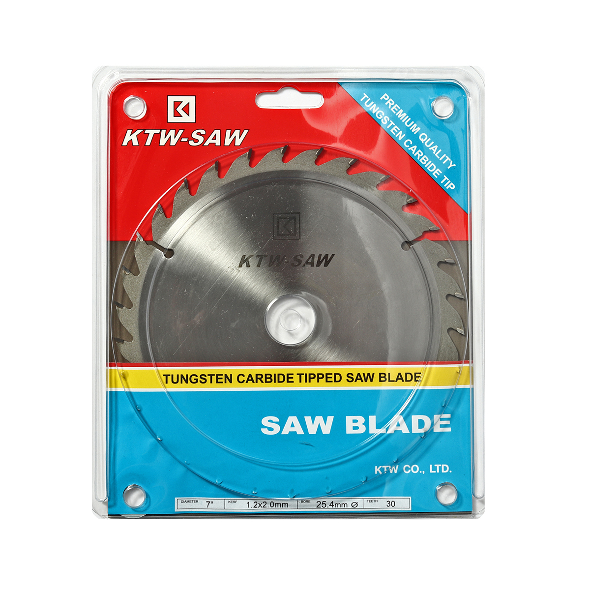 ใบเลื่อยวงเดือนคาร์ไบร์ 7" 30T KTW-SAW รูปที่ 3