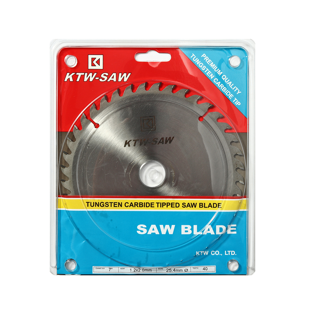 ใบเลื่อยวงเดือนคาร์ไบร์ 7" 40T KTW-SAW รูปที่ 3