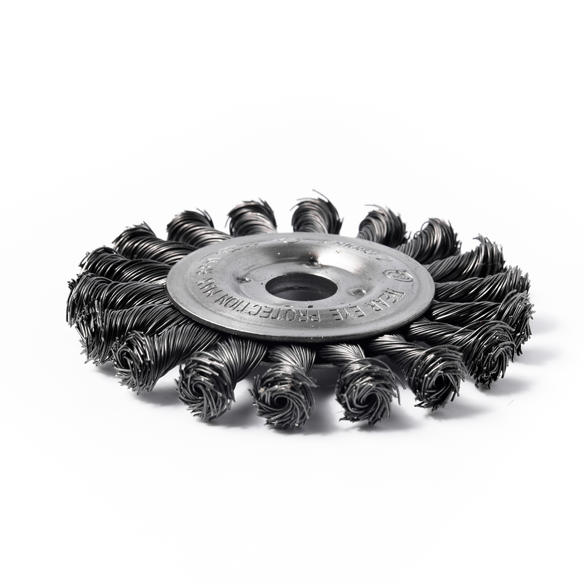 แปรงล้อถักเปียขดลวดเหล็ก 4"X5/8X18 KULLEN รุ่น TWB-1 รูปที่ 3