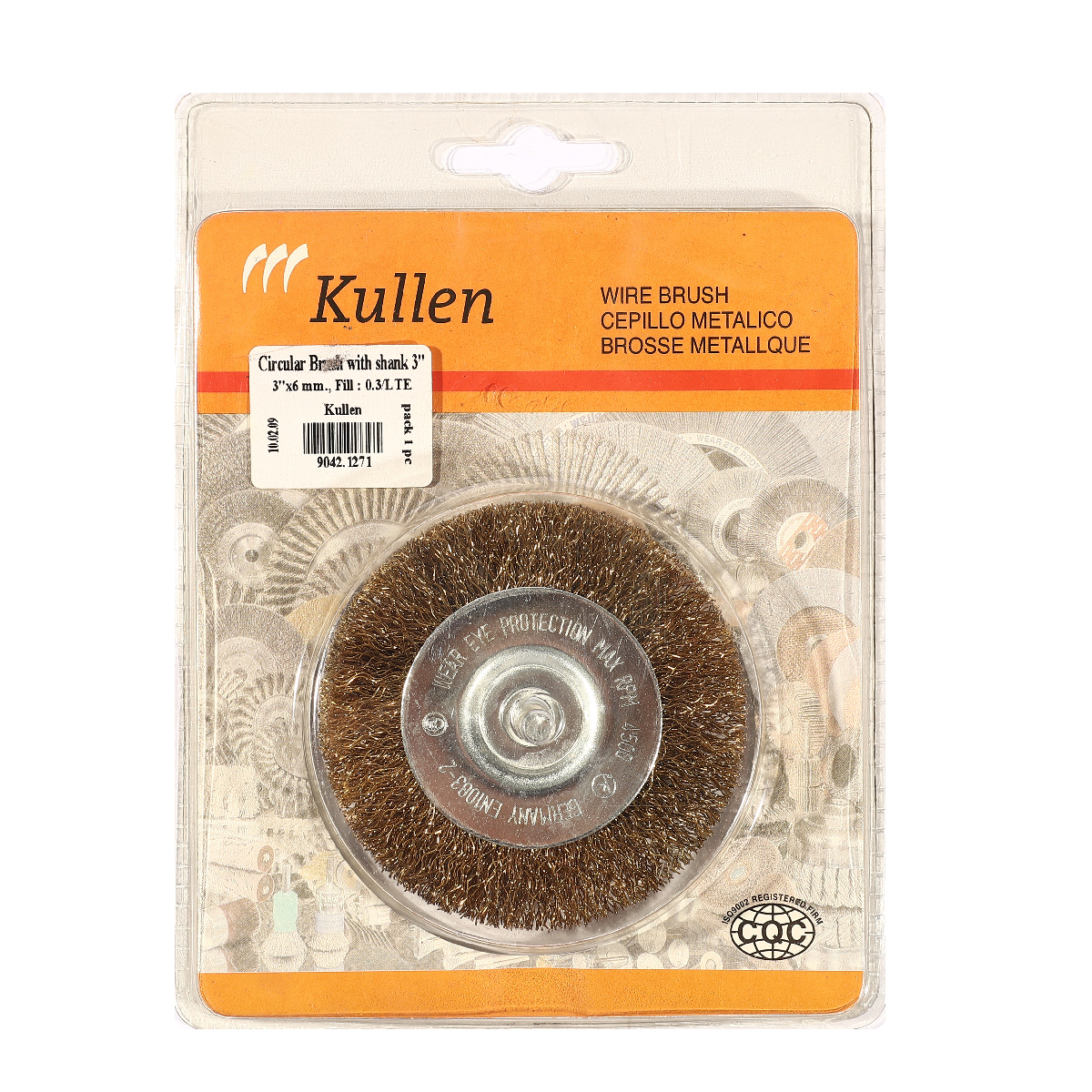 แปรงล้อชุบทองเหลือง3''X0.3(6MM)9042.1271 KULLEN ราคา ฿55.2