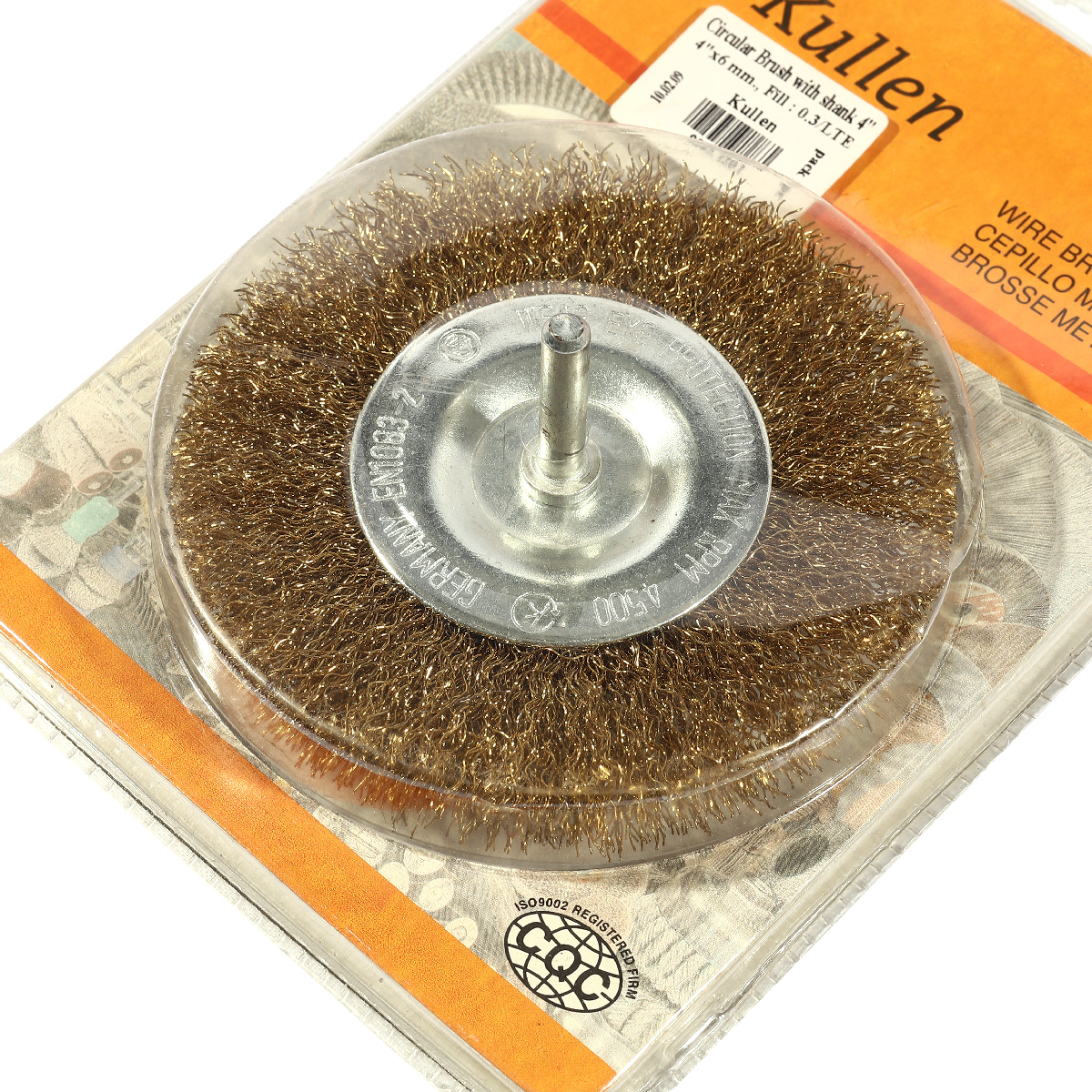 แปรงล้อชุบทองเหลือง4''X0.3(6MM)9042.1201 KULLEN รูปที่ 2
