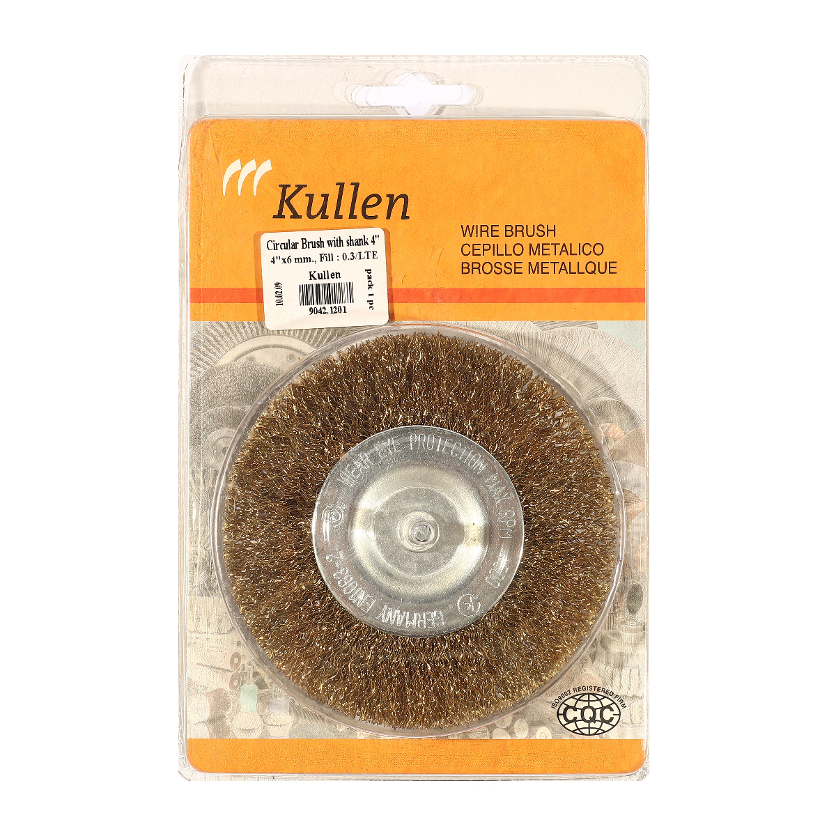 แปรงล้อชุบทองเหลือง4''X0.3(6MM)9042.1201 KULLEN ราคา ฿66