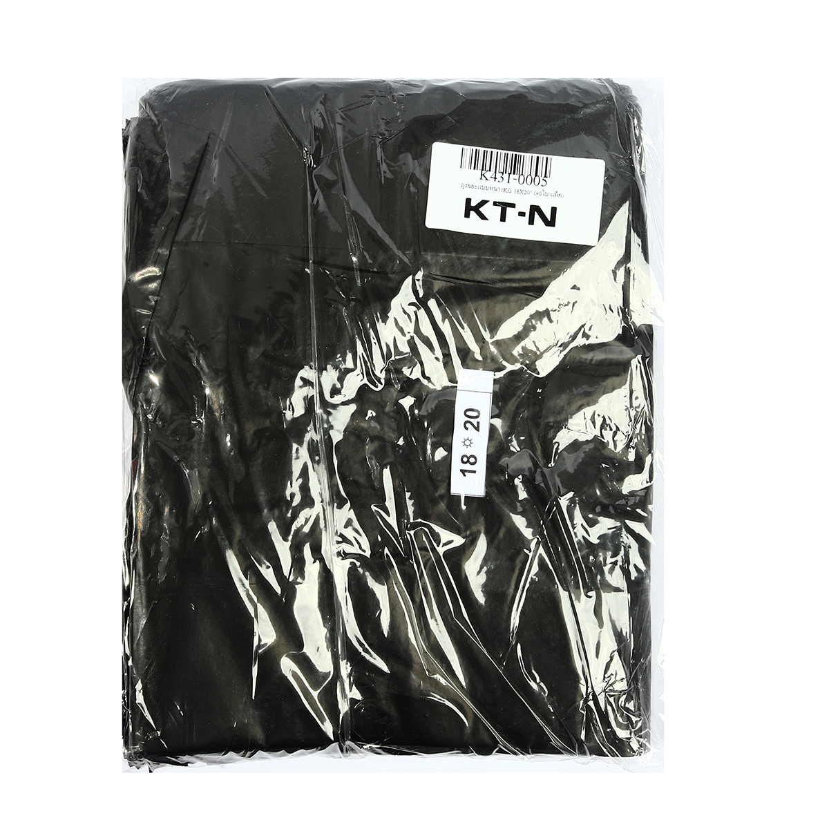 ถุงขยะแบบหนา1KG 18X20" (40ใบ/แพ็ค) KT-N ราคา ฿52.8