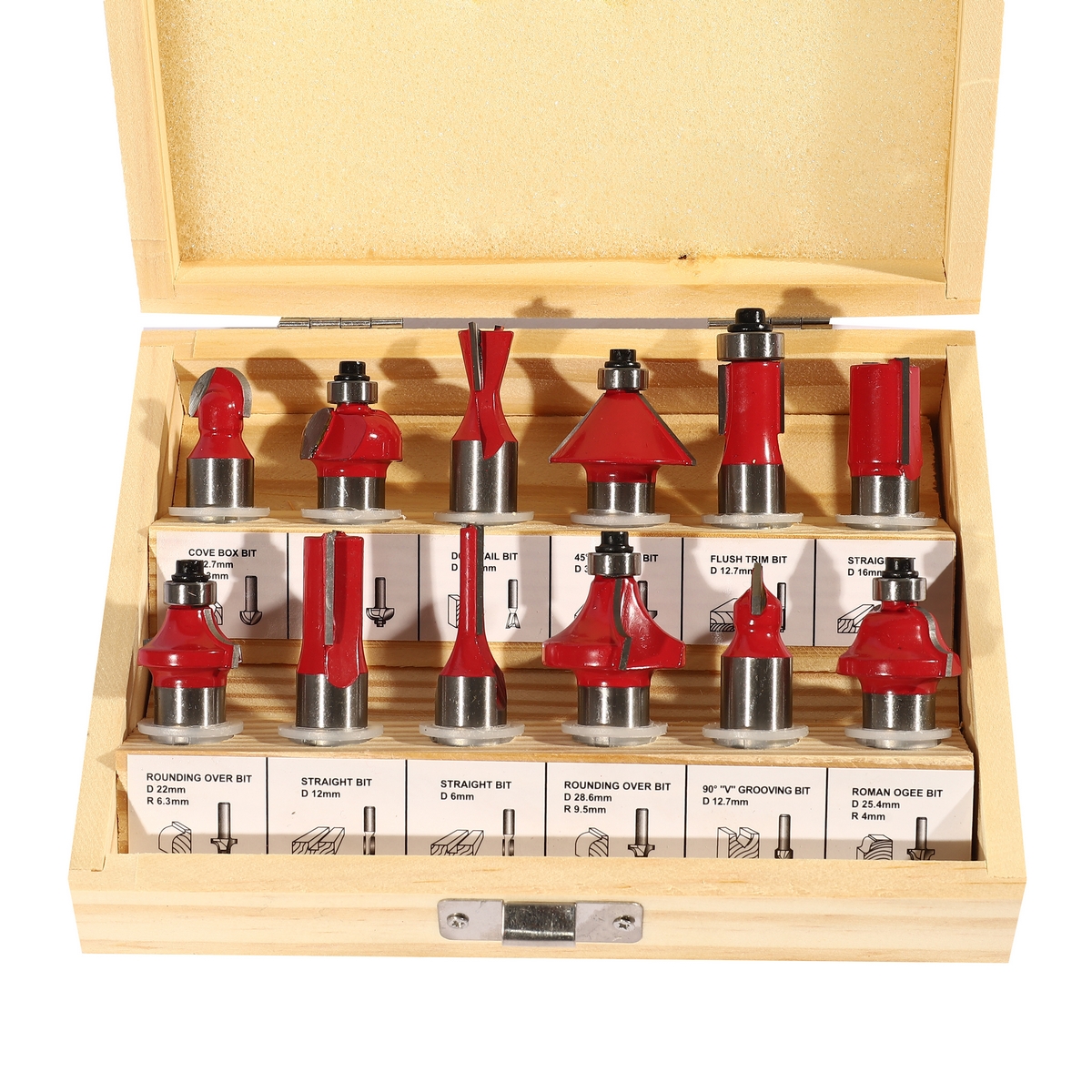 ชุดดอกเร้าเตอร์ แกน 1/2"(12PCS/SET) KT-N รุ่น U121 รูปที่ 2