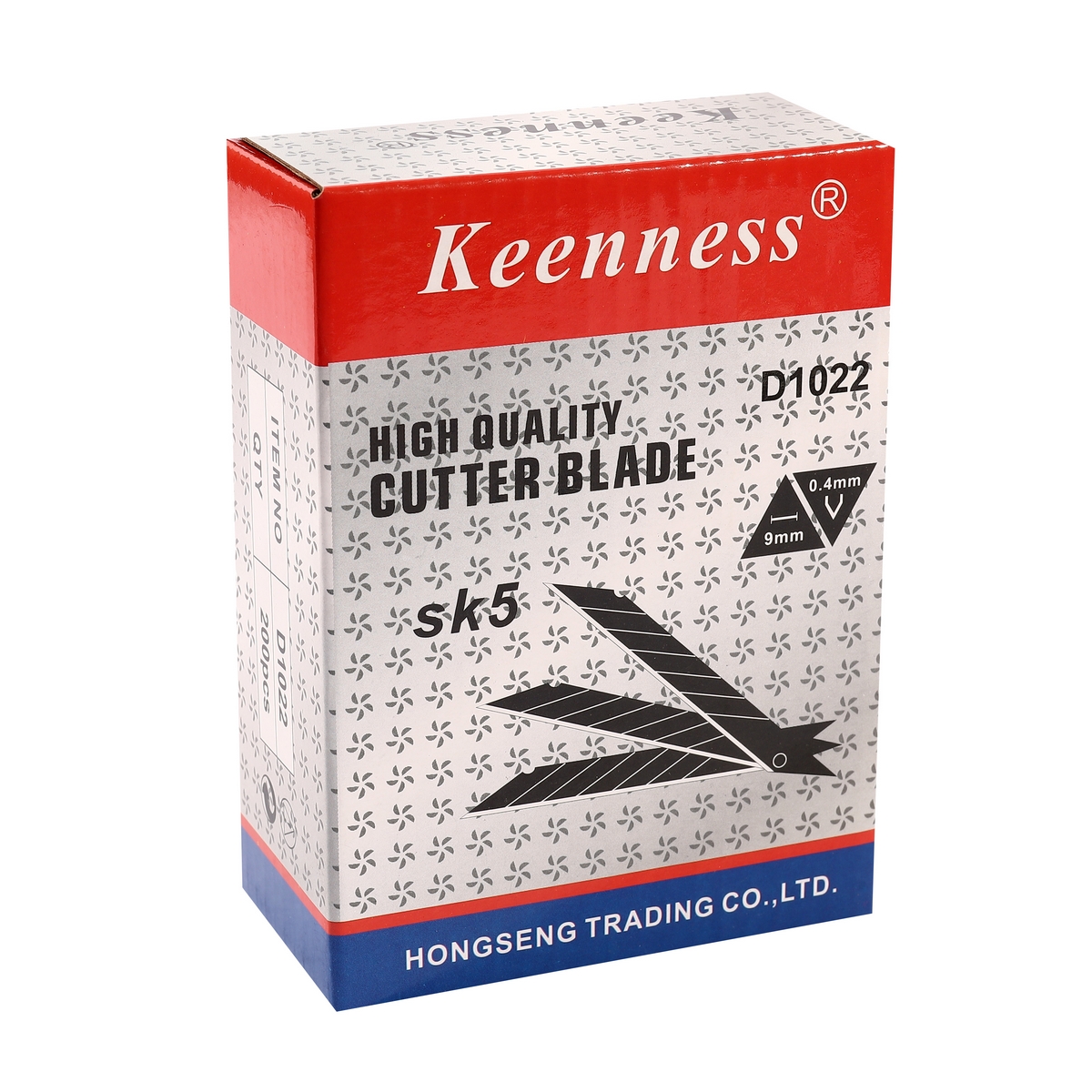 ใบมีดคัตเตอร์ 9 มม. สีดำ (10 ใบ/PAC) D1022 KEENNESS รุ่น 5020 รูปที่ 3