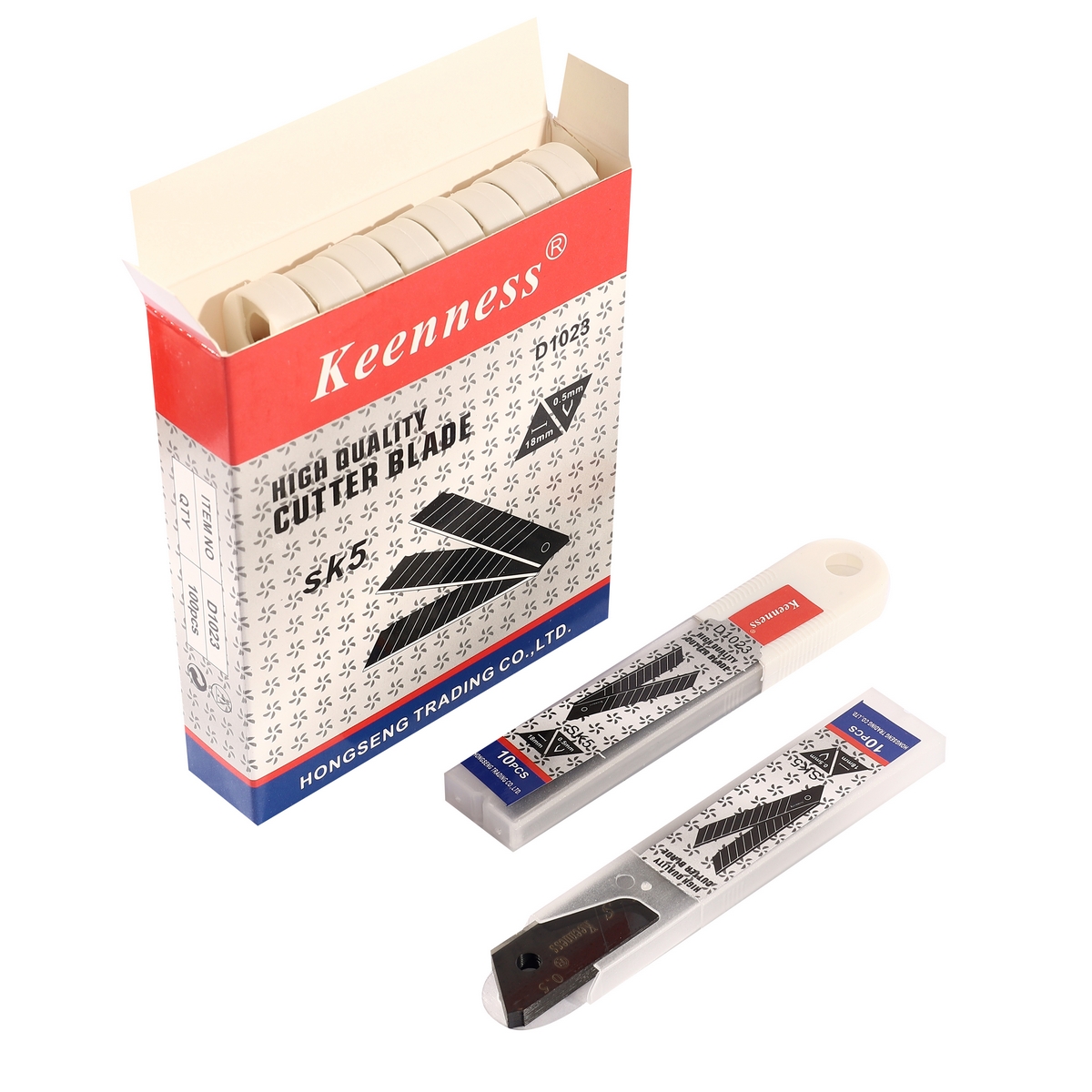 ใบมีดคัตเตอร์ 18 มม. สีดำ(10 ใบ/PAC) D1023 KEENNESS รุ่น 5030 ราคา ฿14.4