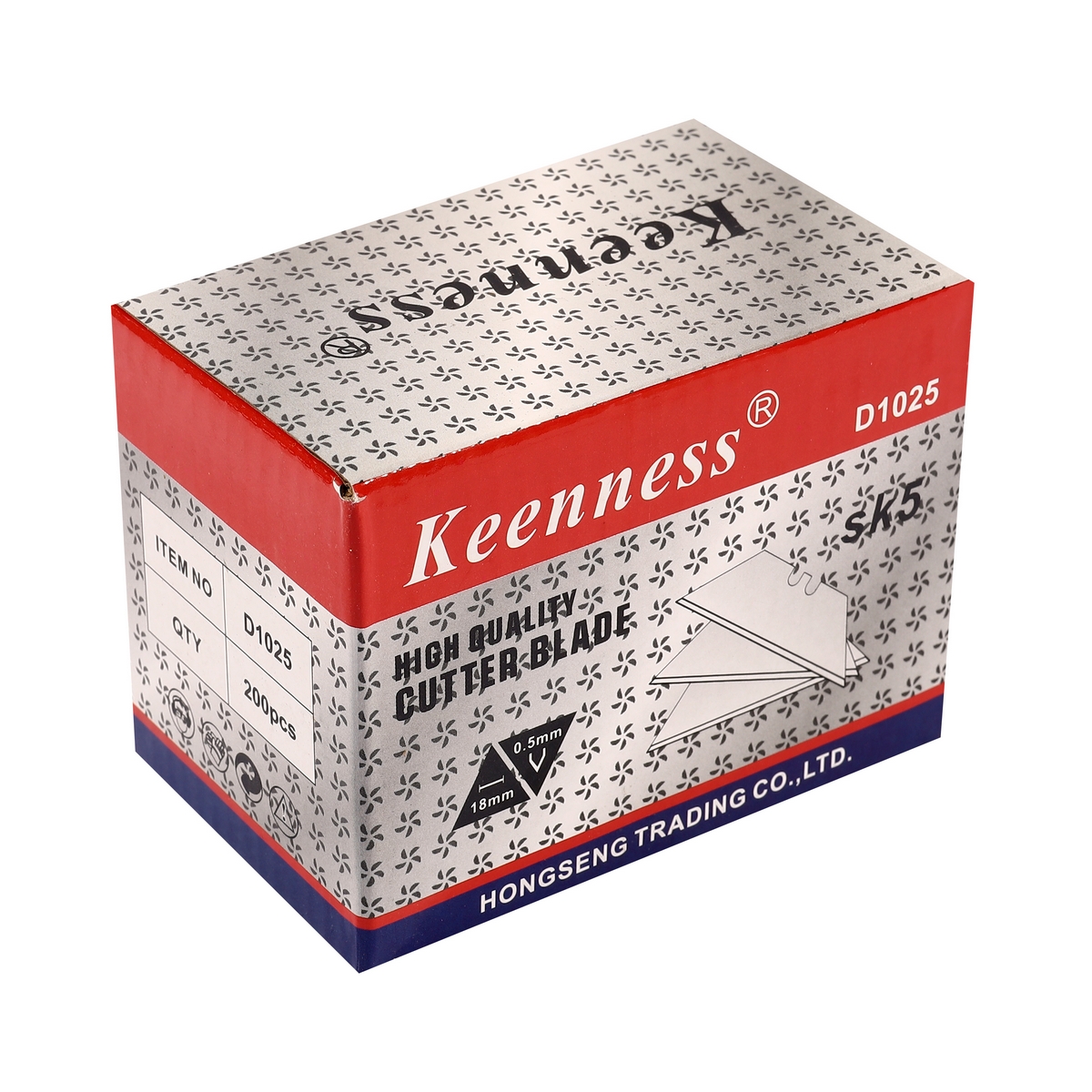 ใบมีดคัตเตอร์คางหมู (10 ใบ/PAC) D1025 KEENNESS รุ่น 5050 รูปที่ 3