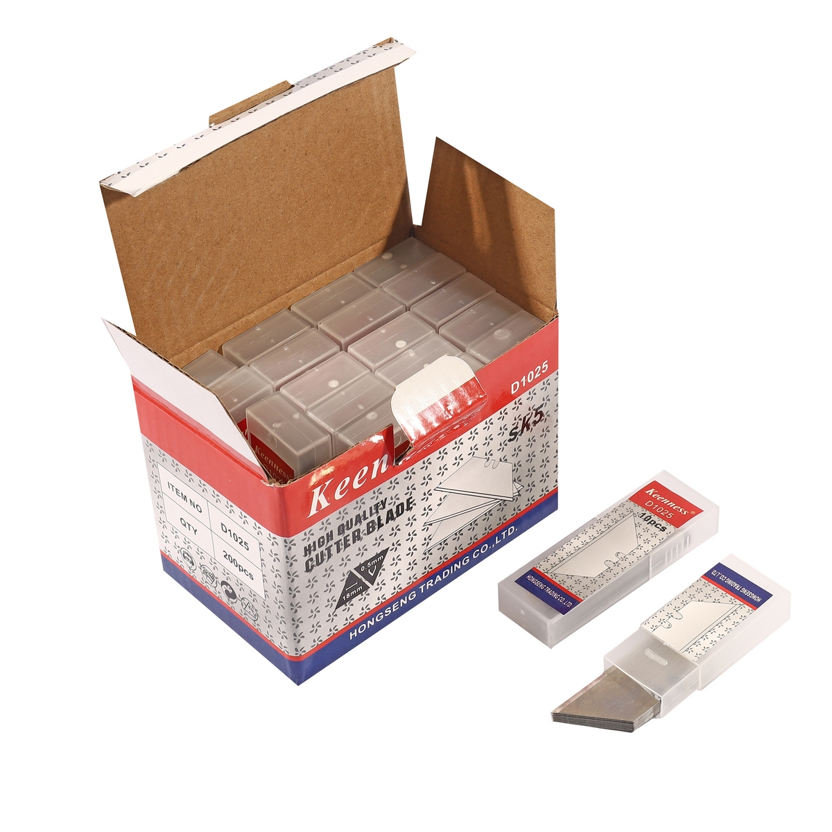 ใบมีดคัตเตอร์คางหมู (10 ใบ/PAC) D1025 KEENNESS รุ่น 5050 ราคา ฿14.4