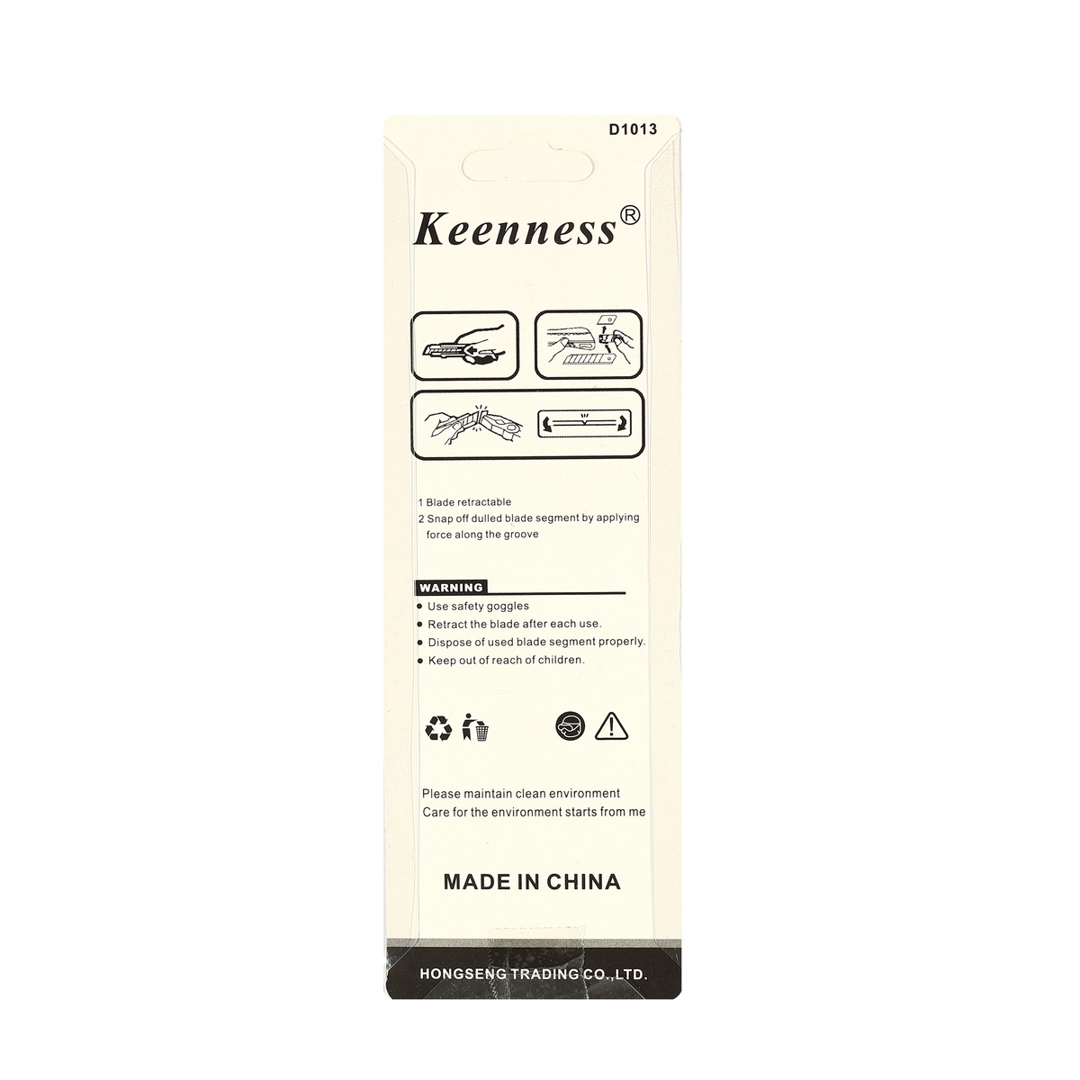 มีดคัตเตอร์สแตนเลส 18 มม. D1013 KEENNESS รุ่น 5120 รูปที่ 3