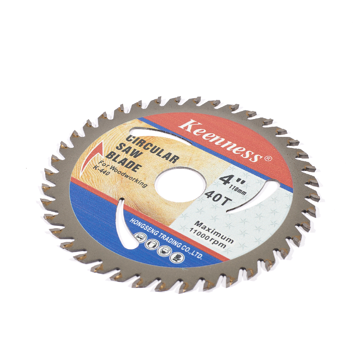 ใบเลื่อยวงเดือนคาร์ไบด์ตัดไม้ 4" X 40T KEENNESS รุ่น 8030 รูปที่ 2