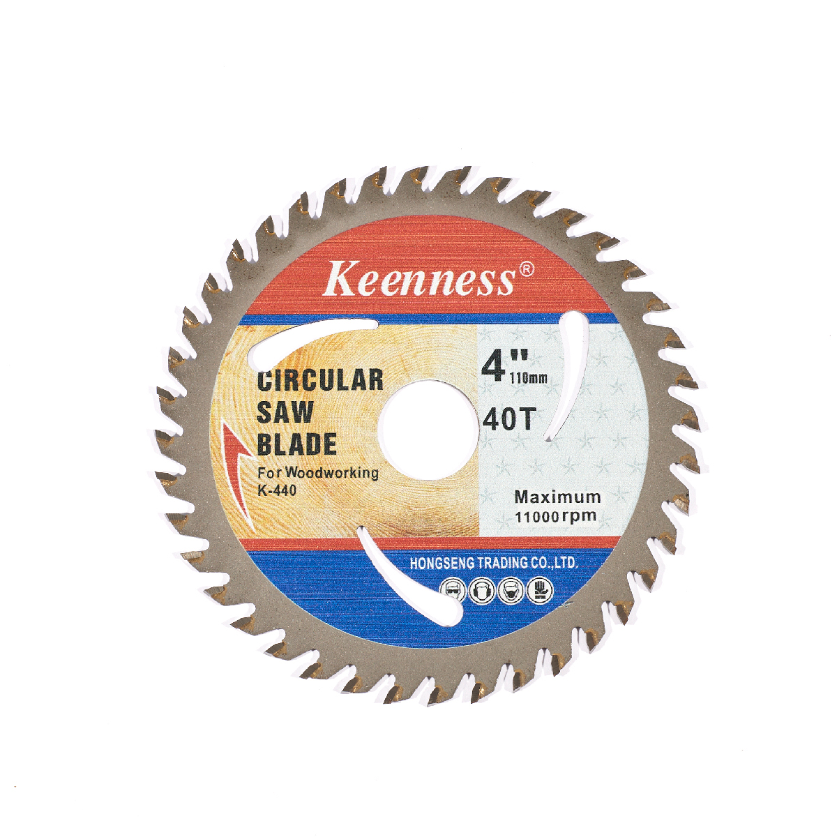 ใบเลื่อยวงเดือนคาร์ไบด์ตัดไม้ 4" X 40T KEENNESS รุ่น 8030 ราคา ฿57.6