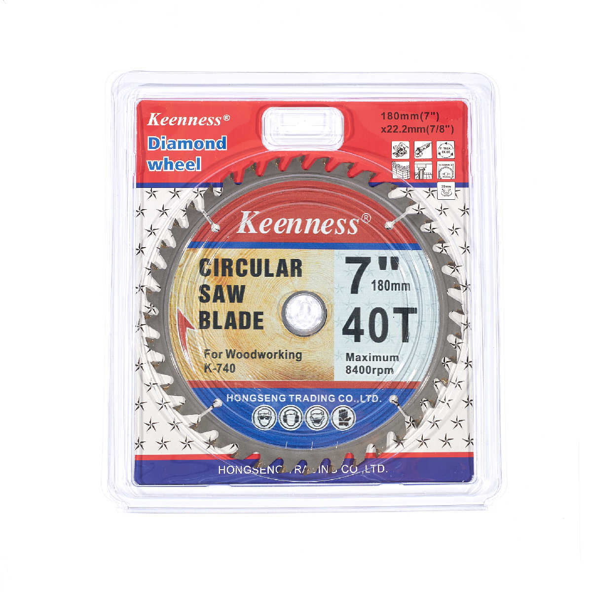 ใบเลื่อยวงเดือนคาร์ไบด์ตัดไม้ 7" X 40T KEENNESS รุ่น 8060 รูปที่ 4