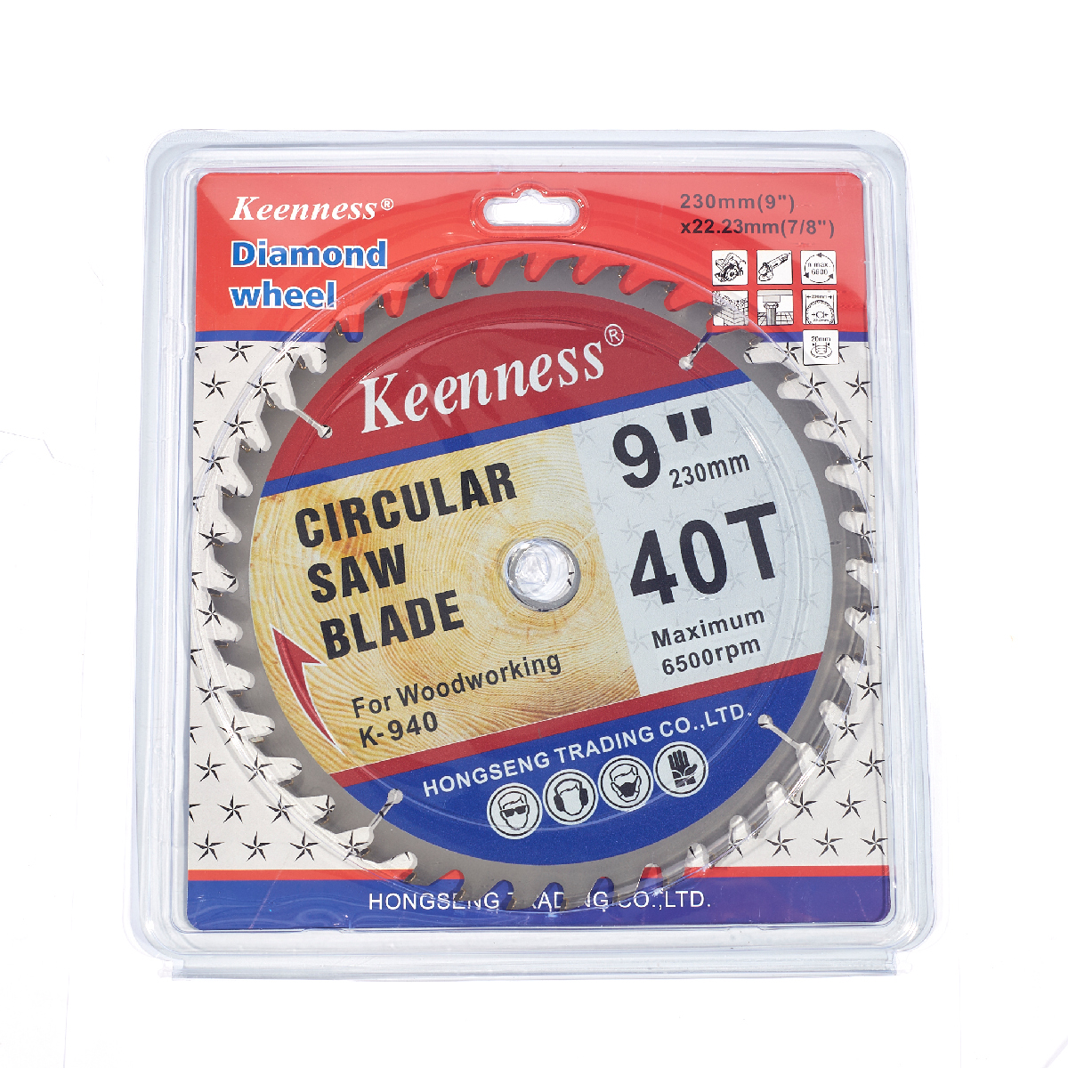 ใบเลื่อยวงเดือนคาร์ไบด์ตัดไม้ 9" X 40T KEENNESS รุ่น 8080 รูปที่ 4