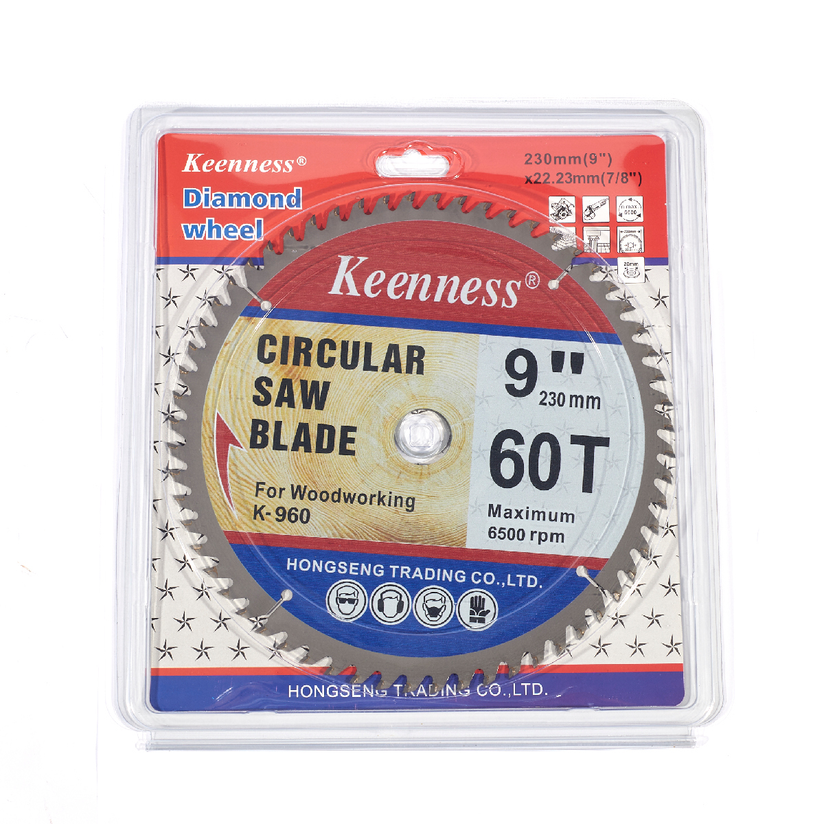 ใบเลื่อยวงเดือนคาร์ไบด์ตัดไม้ 9" X 60T KEENNESS รุ่น 8090 รูปที่ 4