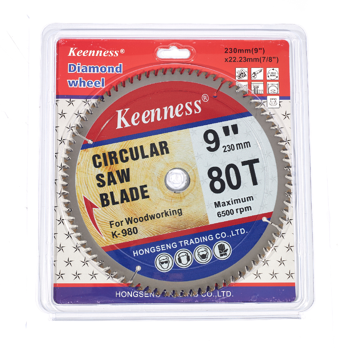 ใบเลื่อยวงเดือนคาร์ไบด์ตัดไม้ 9" X 80T KEENNESS รุ่น 8100 รูปที่ 4