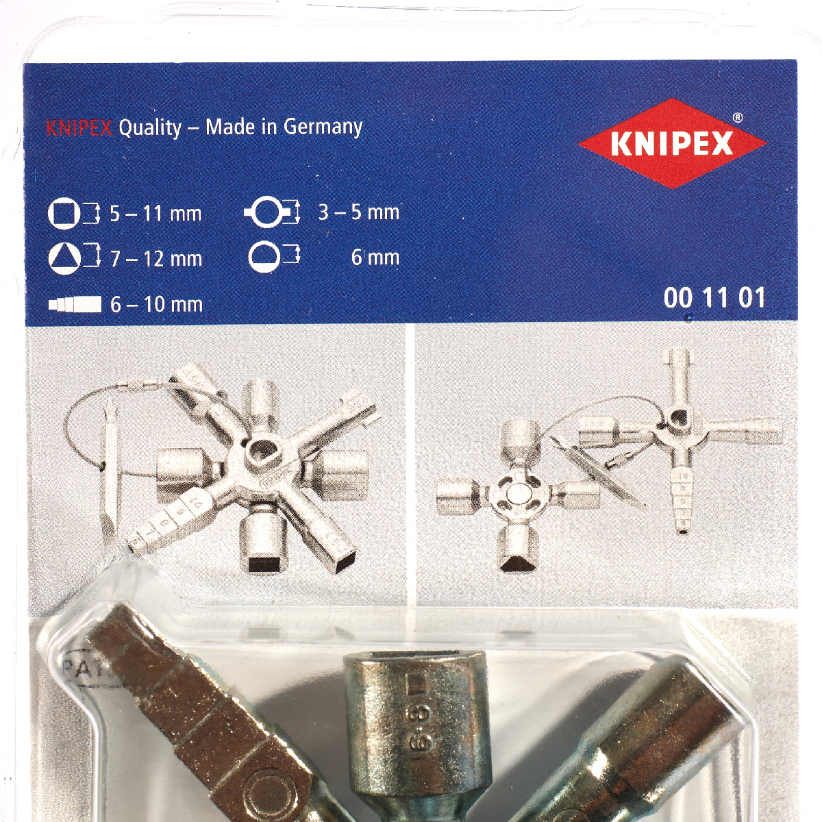 TWINKEY® กุญแจตู้ควบคุม KNIPEX รุ่น 001101 รูปที่ 3