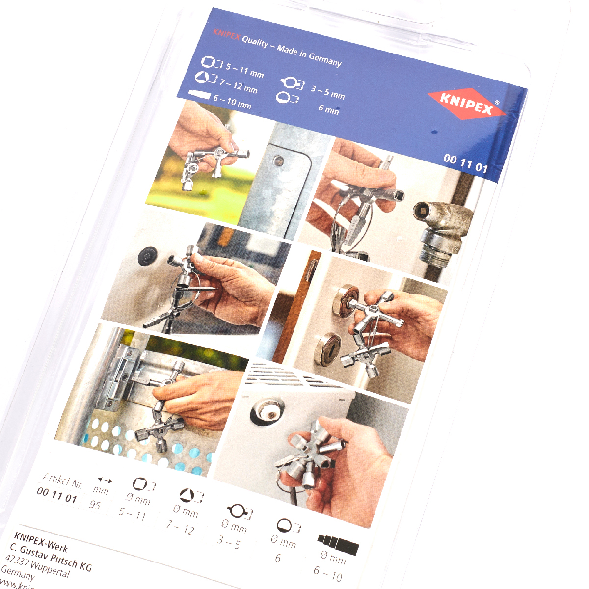 TWINKEY® กุญแจตู้ควบคุม KNIPEX รุ่น 001101 รูปที่ 4