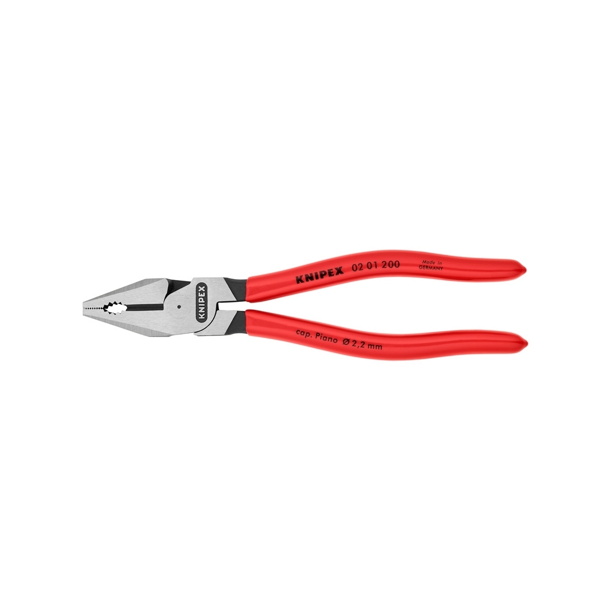 คีมอเนกประสงค์แรงสูงเคลือบดำ ด้ามพลาสติก KNIPEX รุ่น 0201200 รูปที่ 3