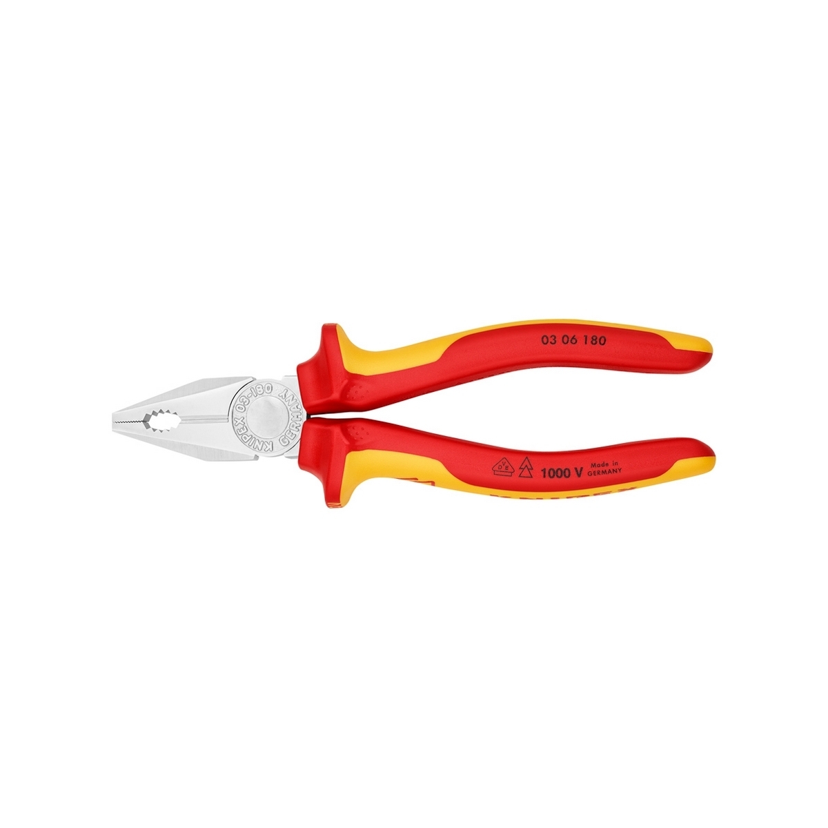 คีมอเนกประสงค์เคลือบโครม ด้าม VDE KNIPEX รุ่น 0306180 รูปที่ 3