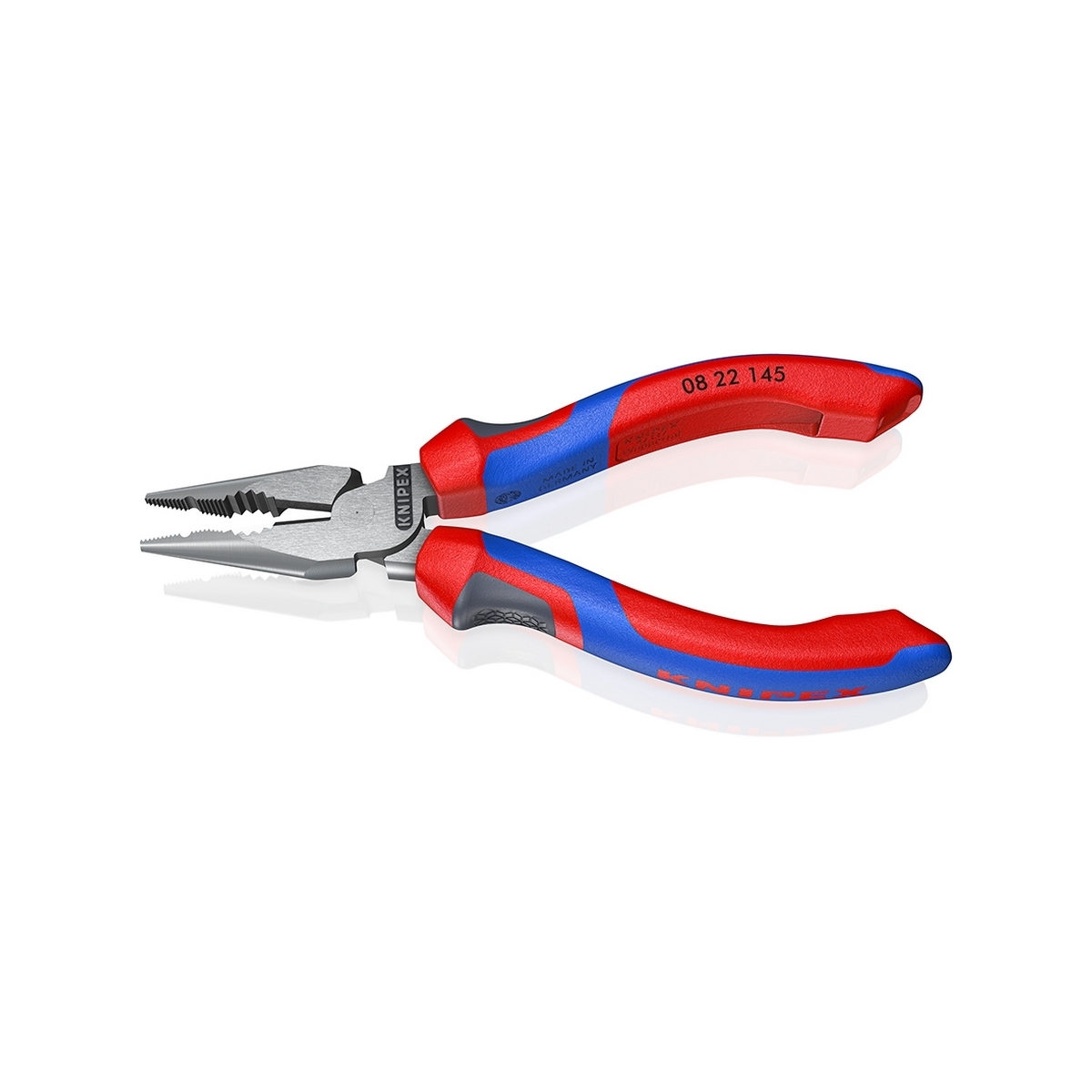 คีมรวมปากแหลม เคลือบดำ ด้ามหนา 145 มม. KNIPEX รุ่น 0822145 รูปที่ 2