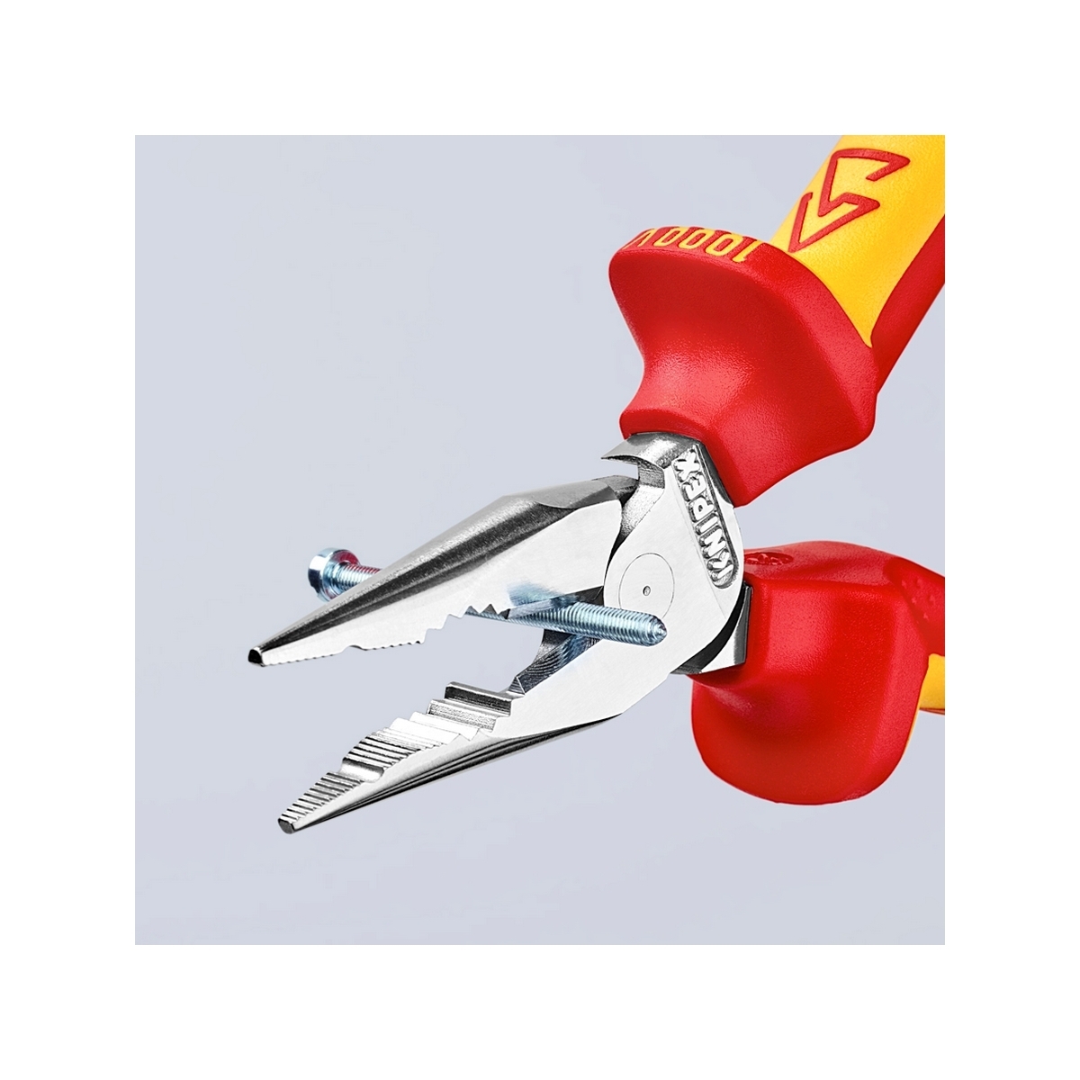 คีมรวมปากแหลม เคลือบโครม ด้าม VDE 145 มม. KNIPEX รุ่น 0826145 รูปที่ 4