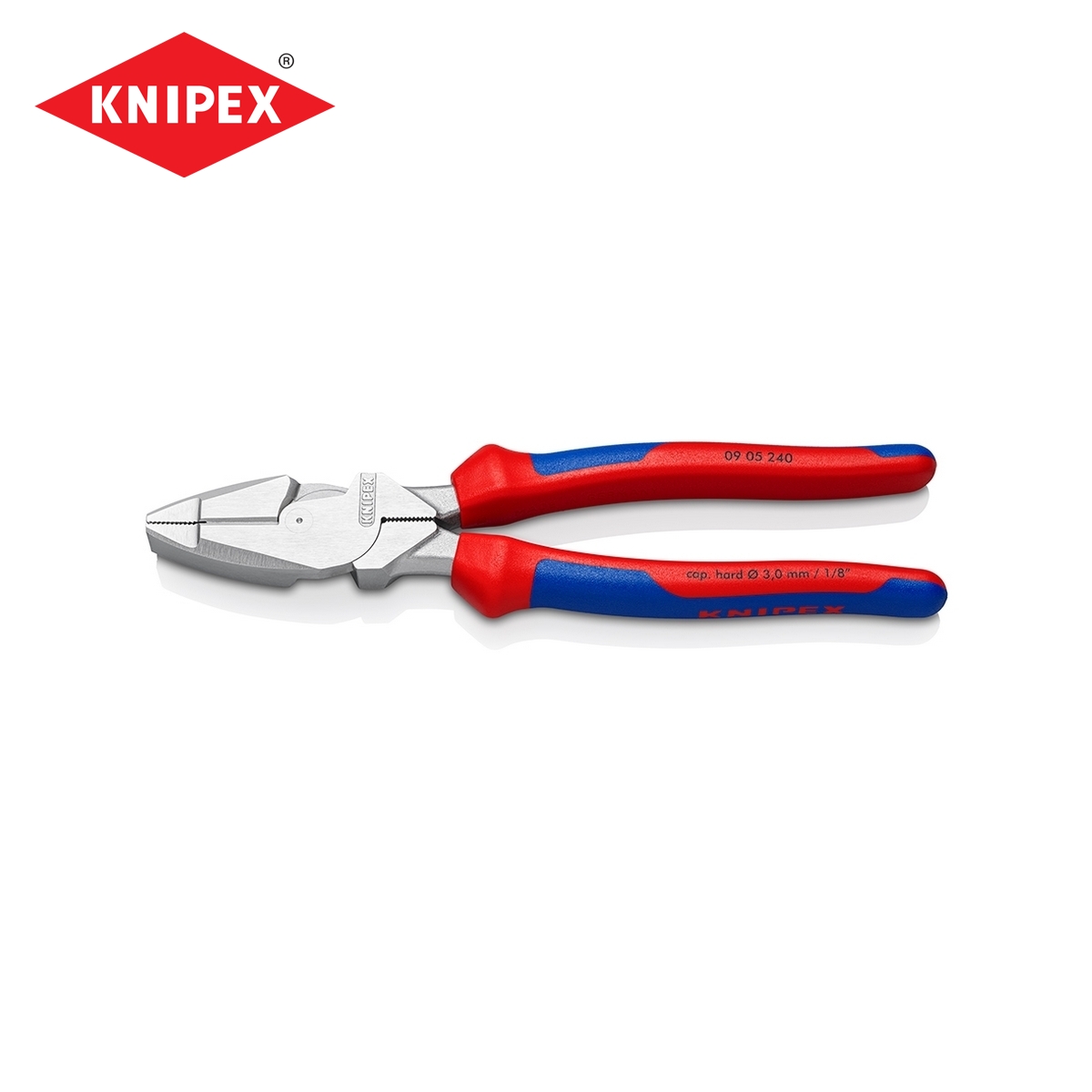 คีมอเนกประสงค์แรงงัดสูง LINEMAN'S PLIERS KNIPEX รุ่น 0905240 ราคา ฿2,304.72