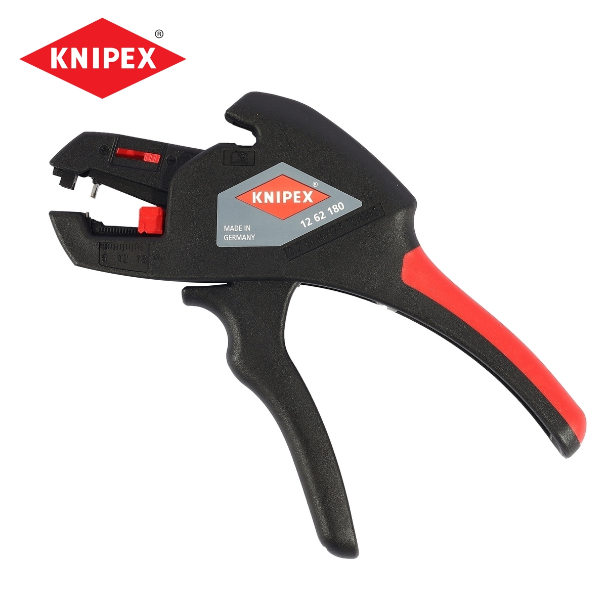 คีมปอกสายไฟแบบกลม KNIPEX อัตโนมัติ 180 มม. KNIPEX รุ่น 1262180 ราคา ฿1,757.64