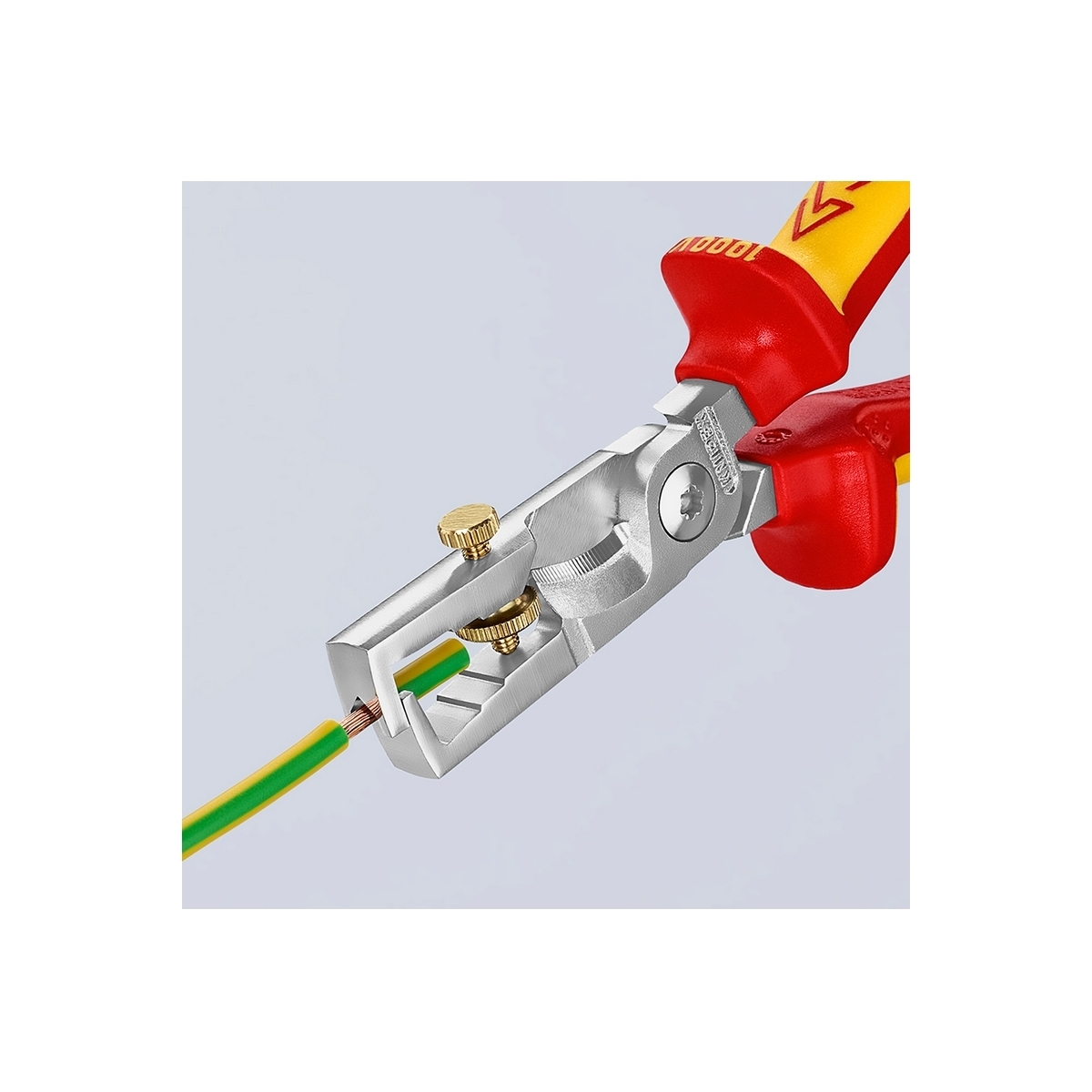 คีมปอก/ตัดสายไฟ STRIX ด้าม VDE KNIPEX รุ่น 1366180 รูปที่ 5