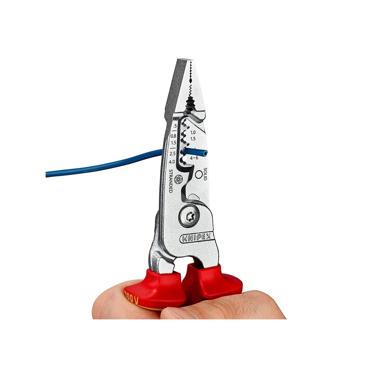 คีมปากรวมงานไฟฟ้า WIRESTRIPPER METRIC KNIPEX รุ่น 1376200ME รูปที่ 4