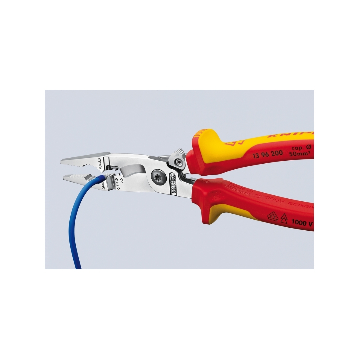คีมปากรวมติดตั้งระบบไฟฟ้า(มีตัวล็อค) KNIPEX รุ่น 1396200 รูปที่ 5