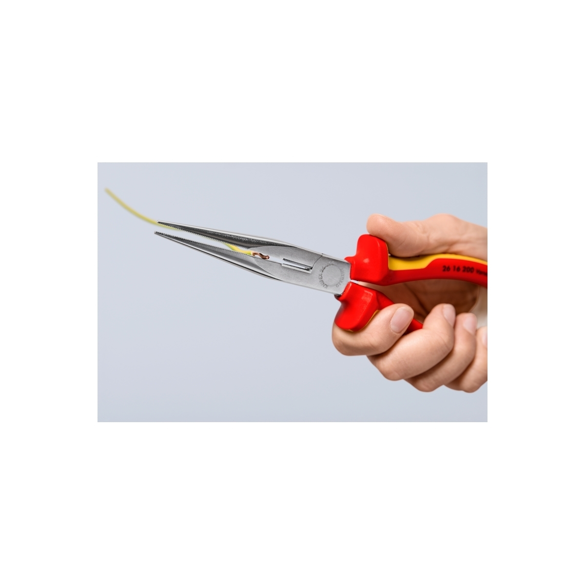 คีมปากแหลมปลายเฉียง ด้าม VDE ขนาด 200 มม. KNIPEX รุ่น 2616200 รูปที่ 4