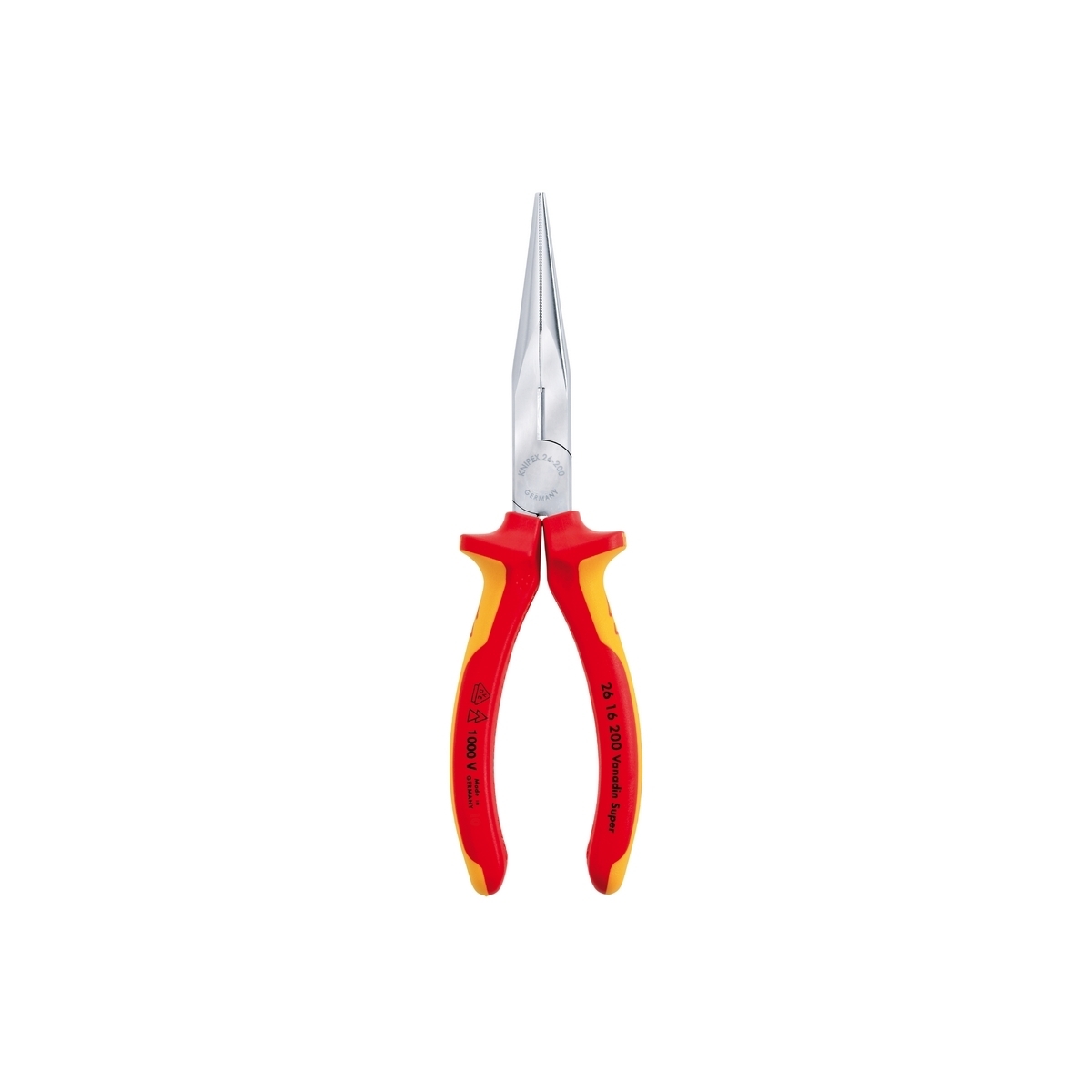 คีมปากแหลมปลายเฉียง ด้าม VDE ขนาด 200 มม. KNIPEX รุ่น 2616200 รูปที่ 2