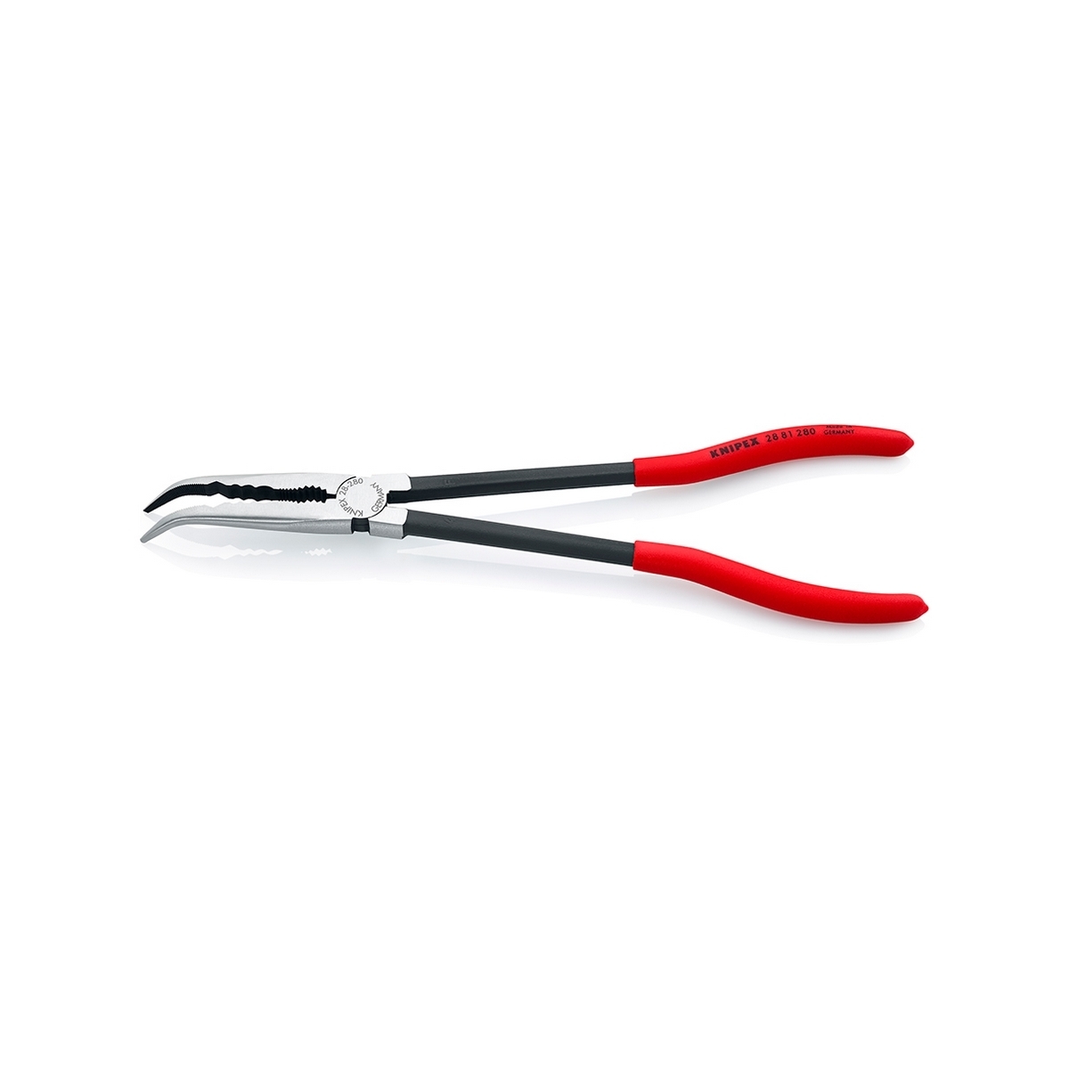 คีมปากแหลมคอยาวพิเศษ ปากงอ (45 องศา) KNIPEX รุ่น 2881280 รูปที่ 2